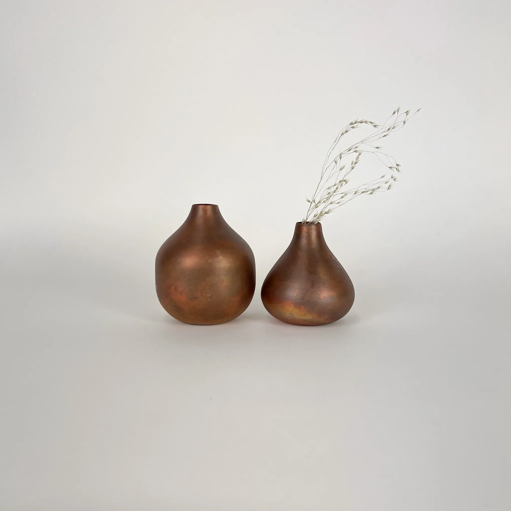 COPPER TEARDROP BUD VASE