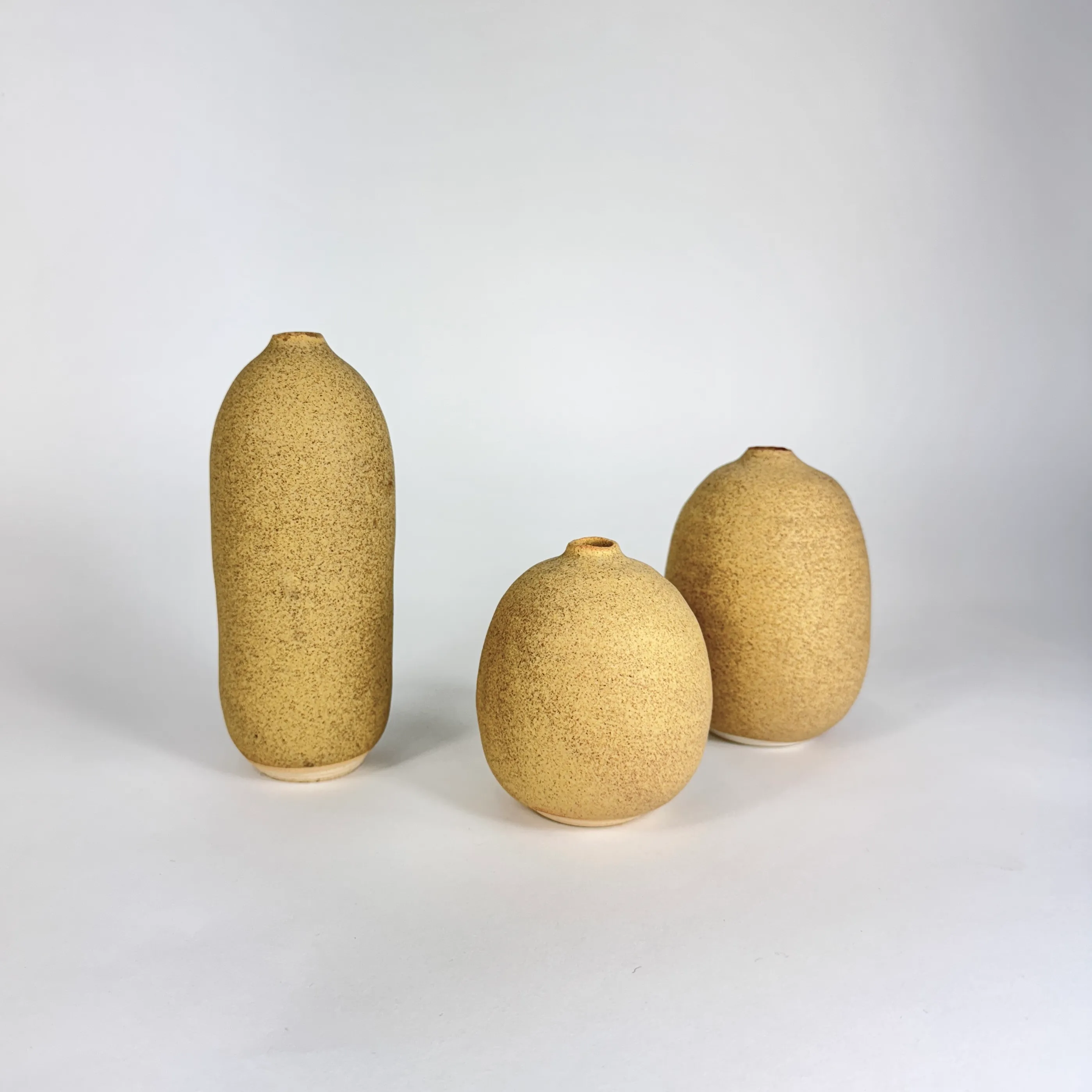 JUDY JACKSON BUD VASES - MUSTARD