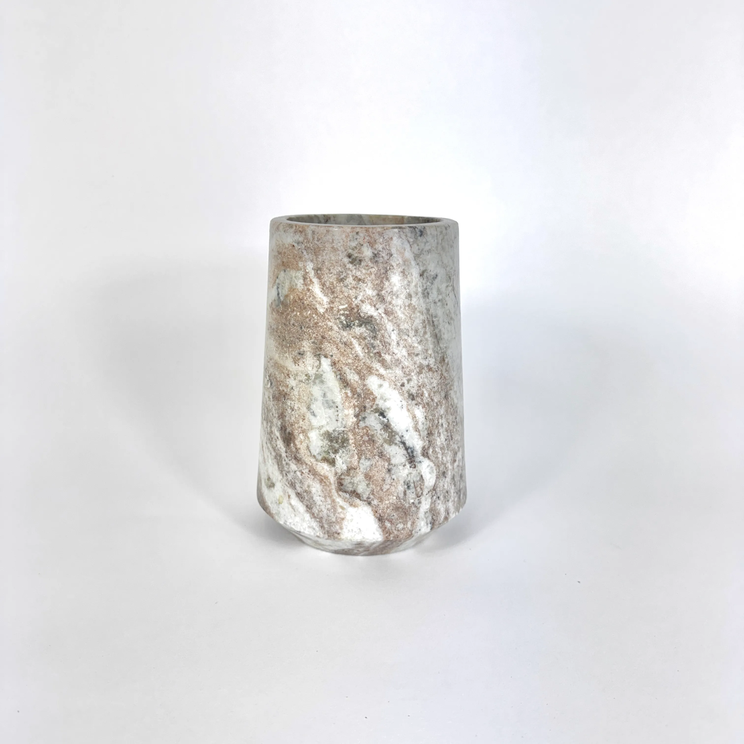ANGLED MARBLE POT