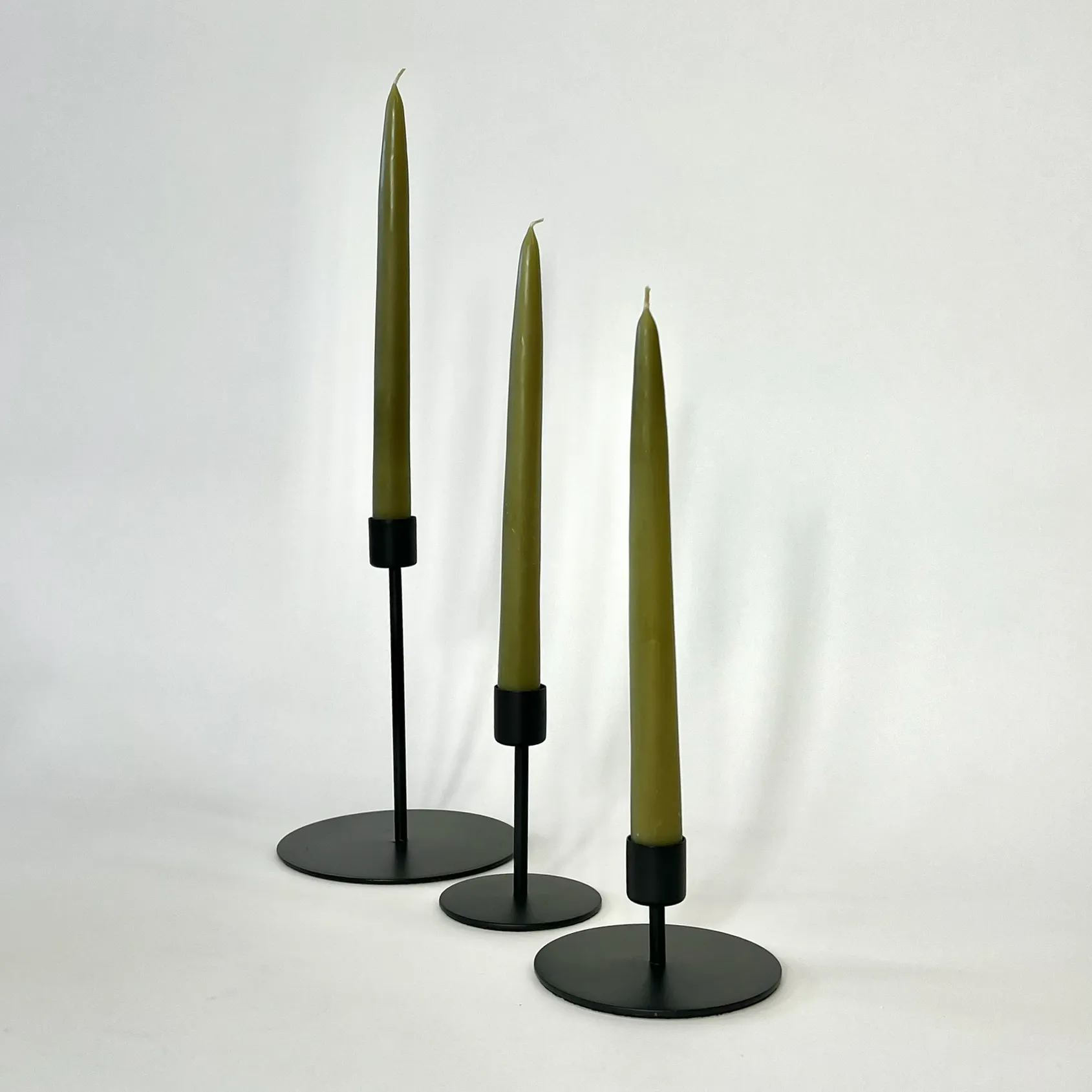 BLACK TAPER CANDLE HOLDER