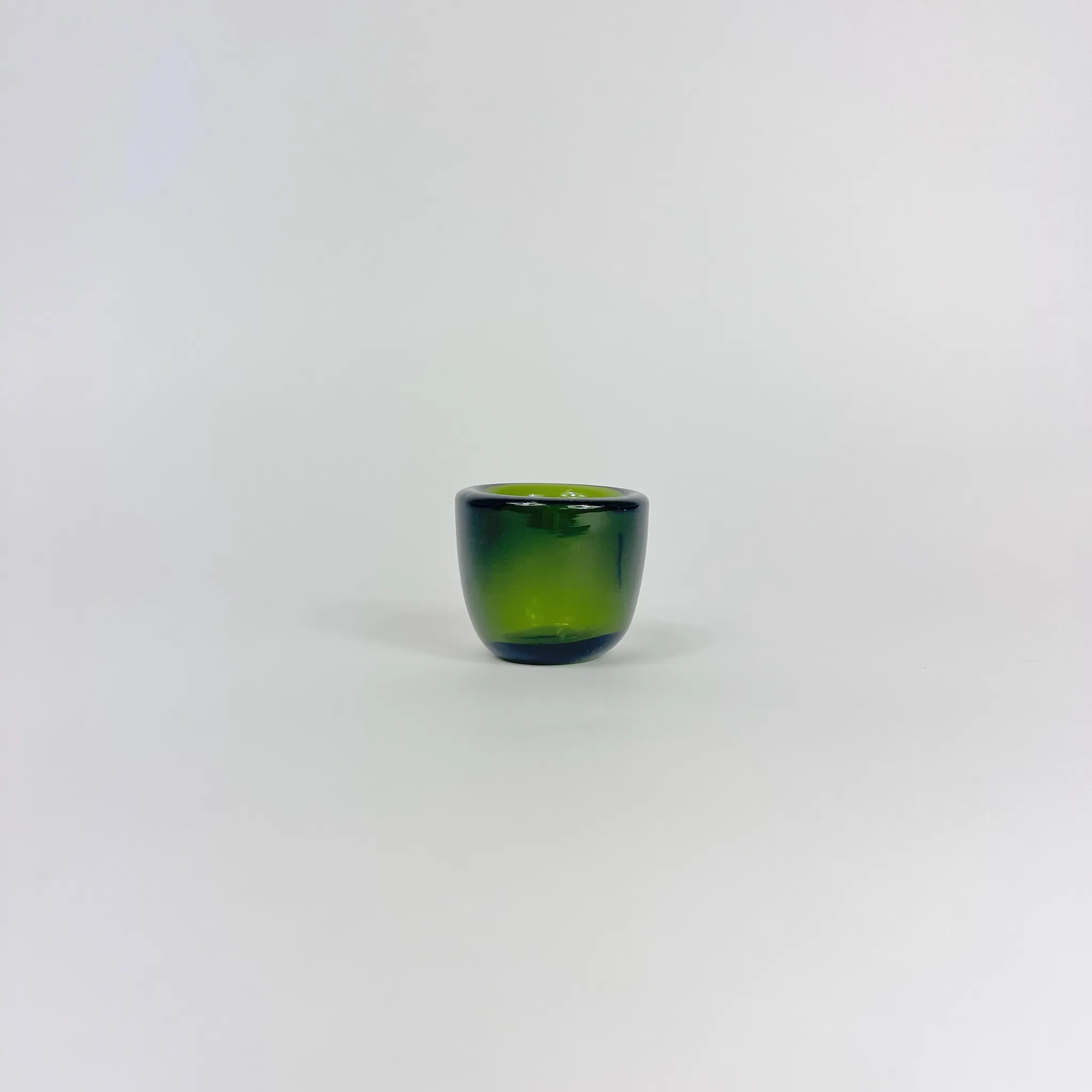 AURORA HANDBLOWN GLASS GREEN VOTIVE