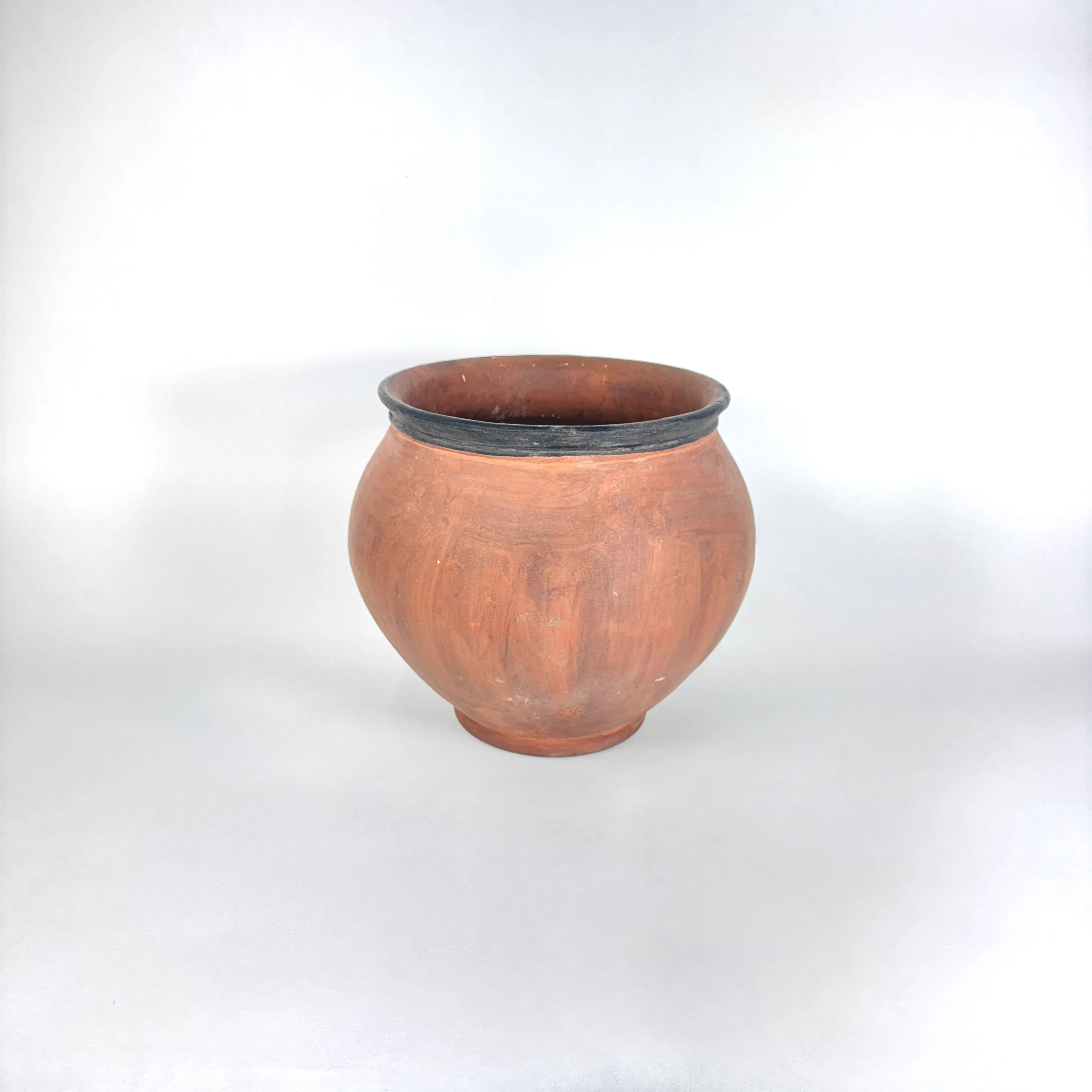 BROWN TERRA COTTA STUDIO VASE