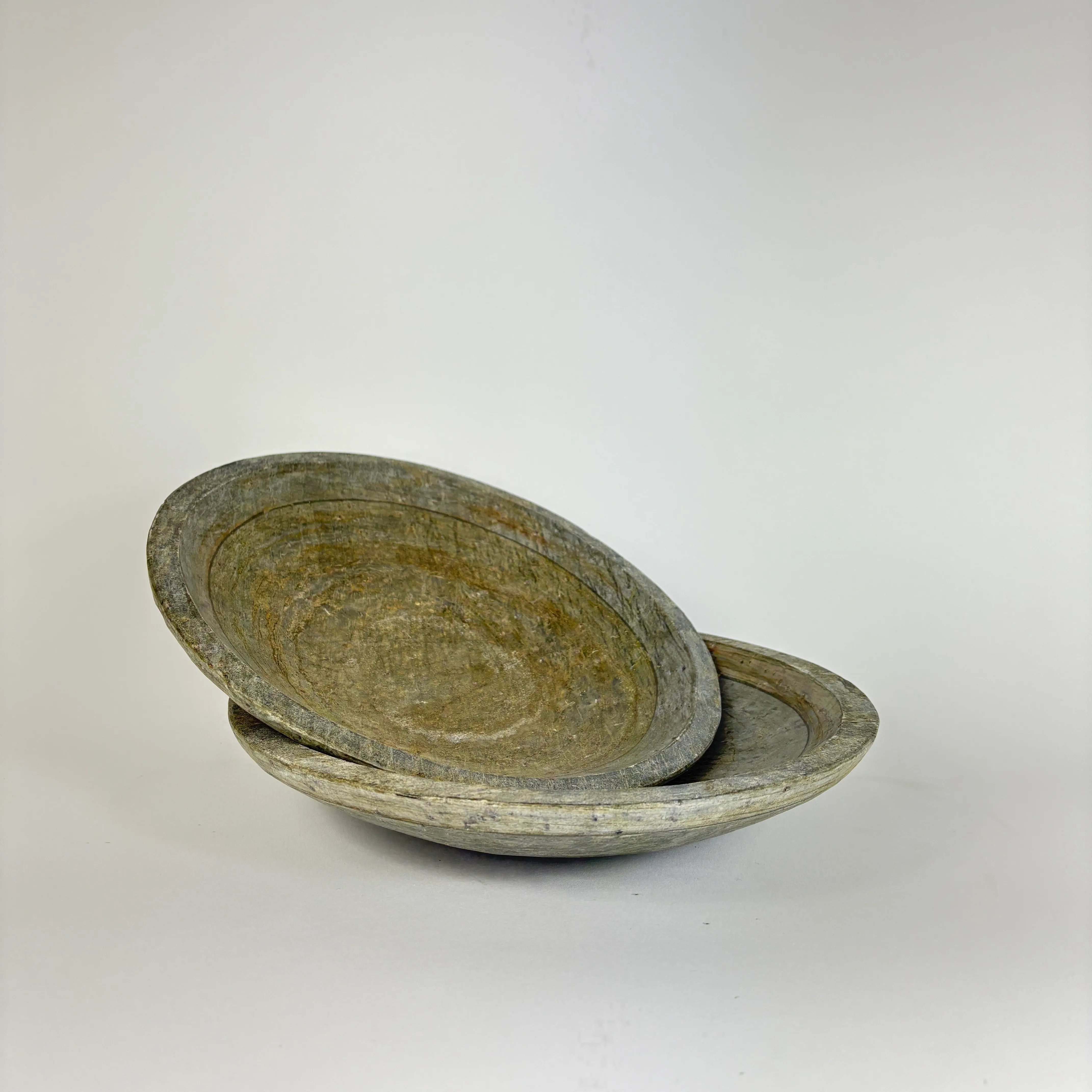 NATURAL STONE BOWL SET/2