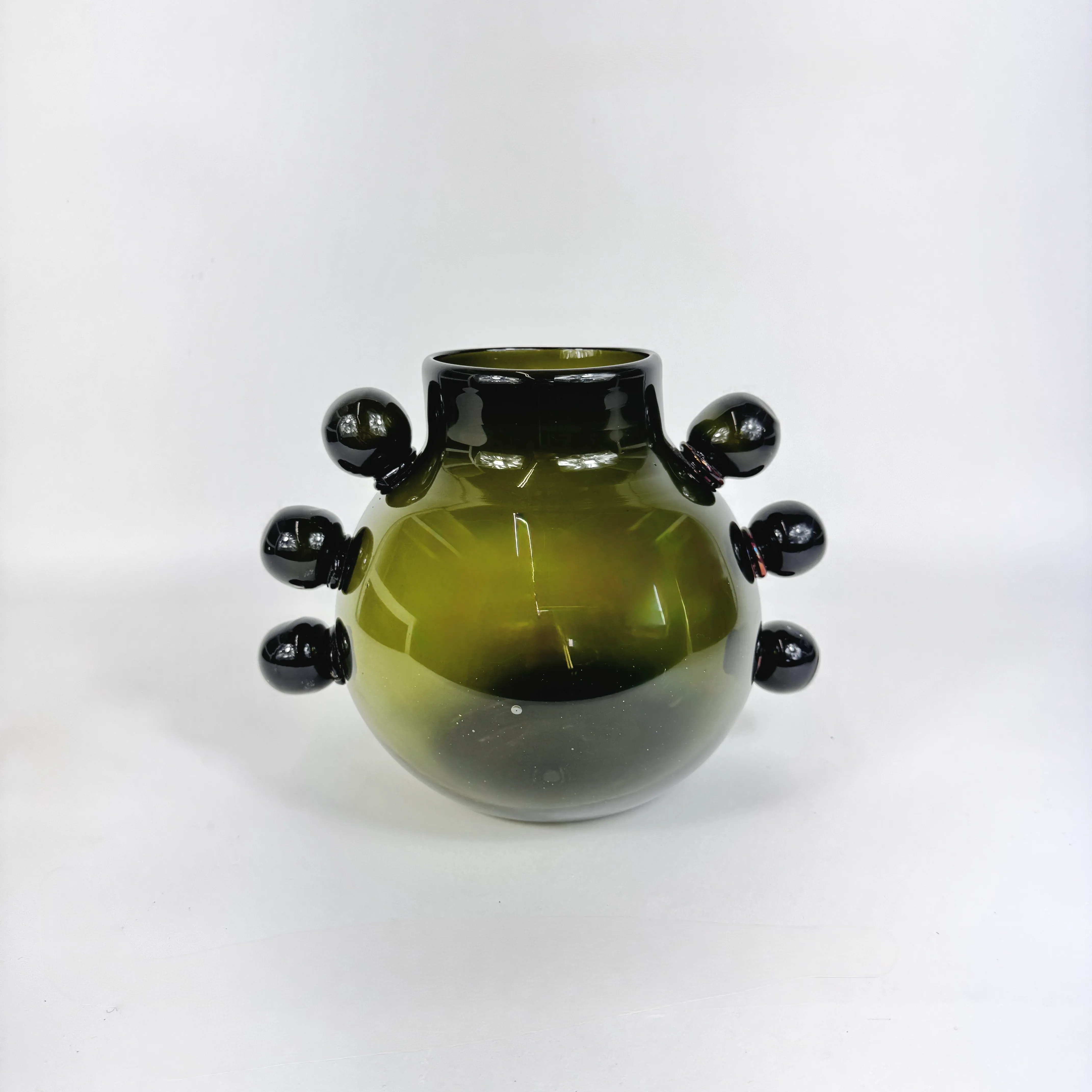 GLASS BAUBLES VASE