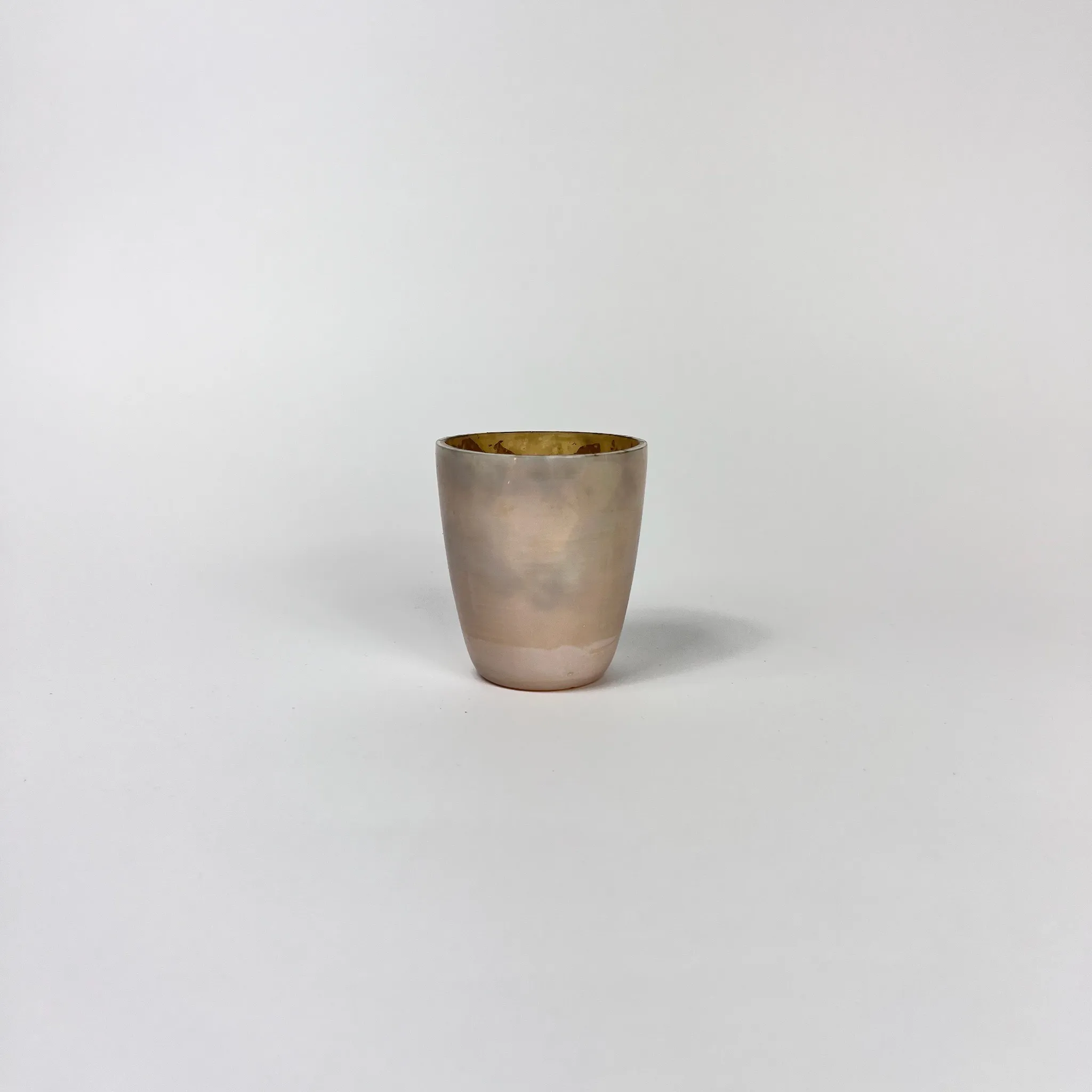 PINK OPAL MERCURY GLASS VOTIVE