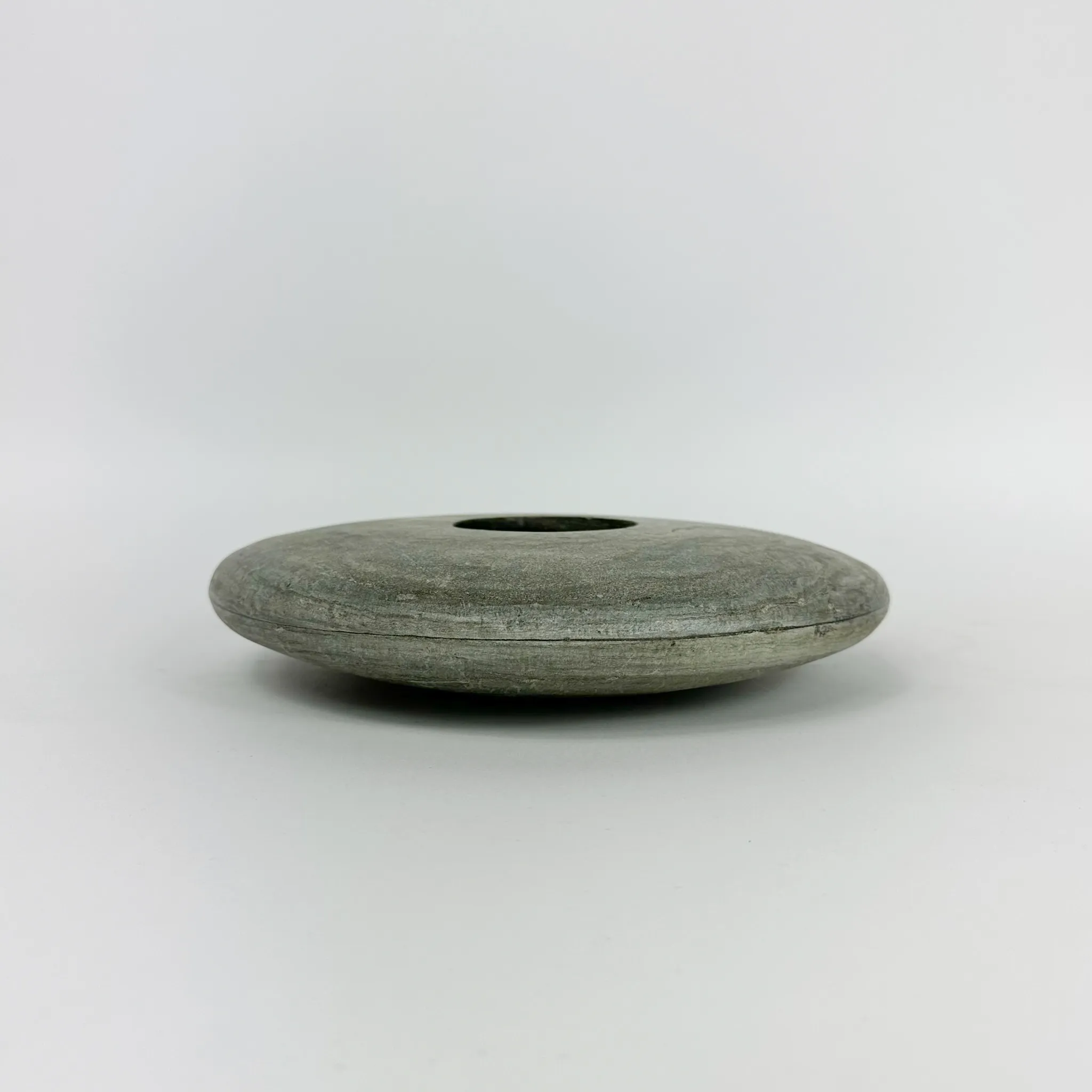 NATURAL STONE DISC VASE