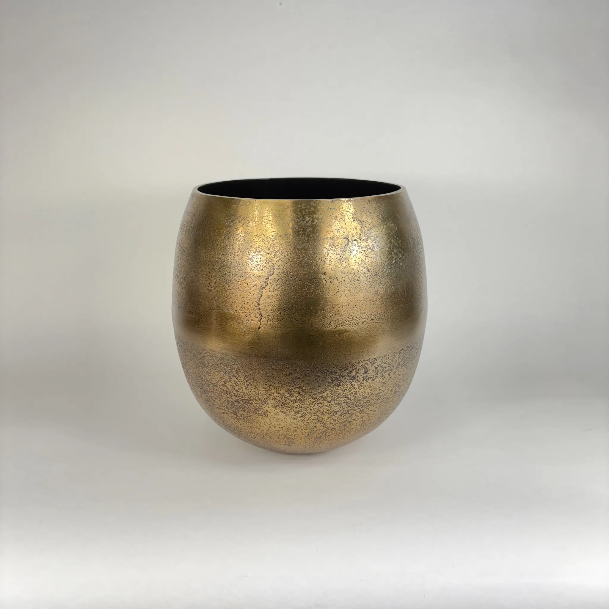 ROUGH CAST BRASS PLANTER