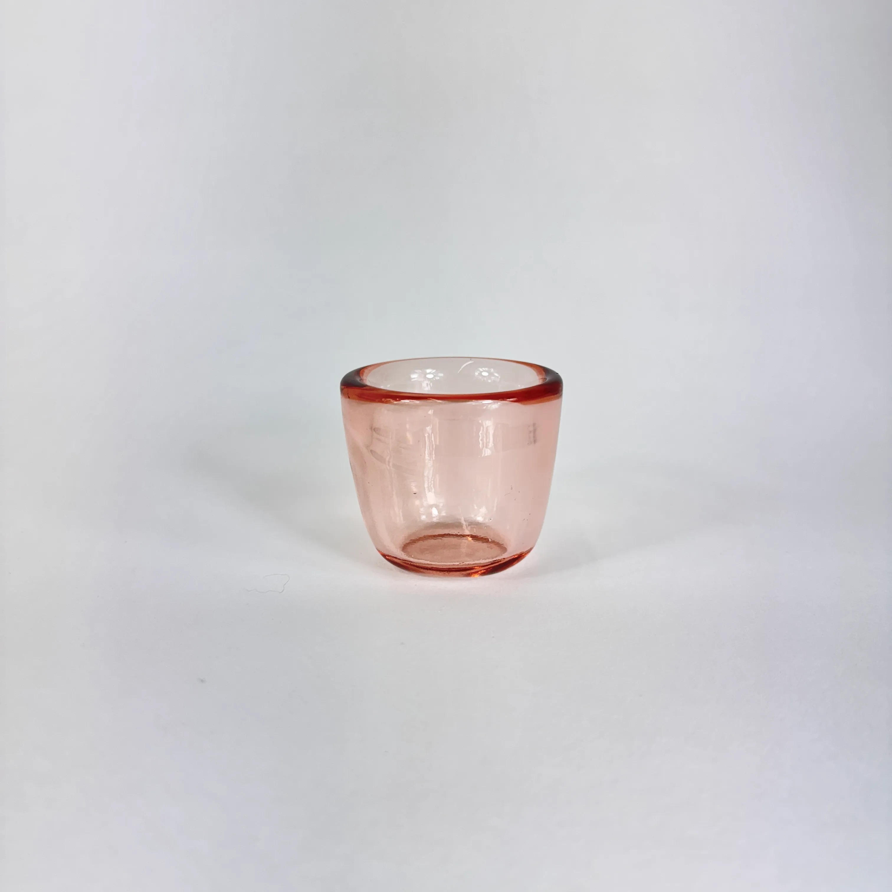 AURORA HANDBLOWN GLASS BLUSH VOTIVE