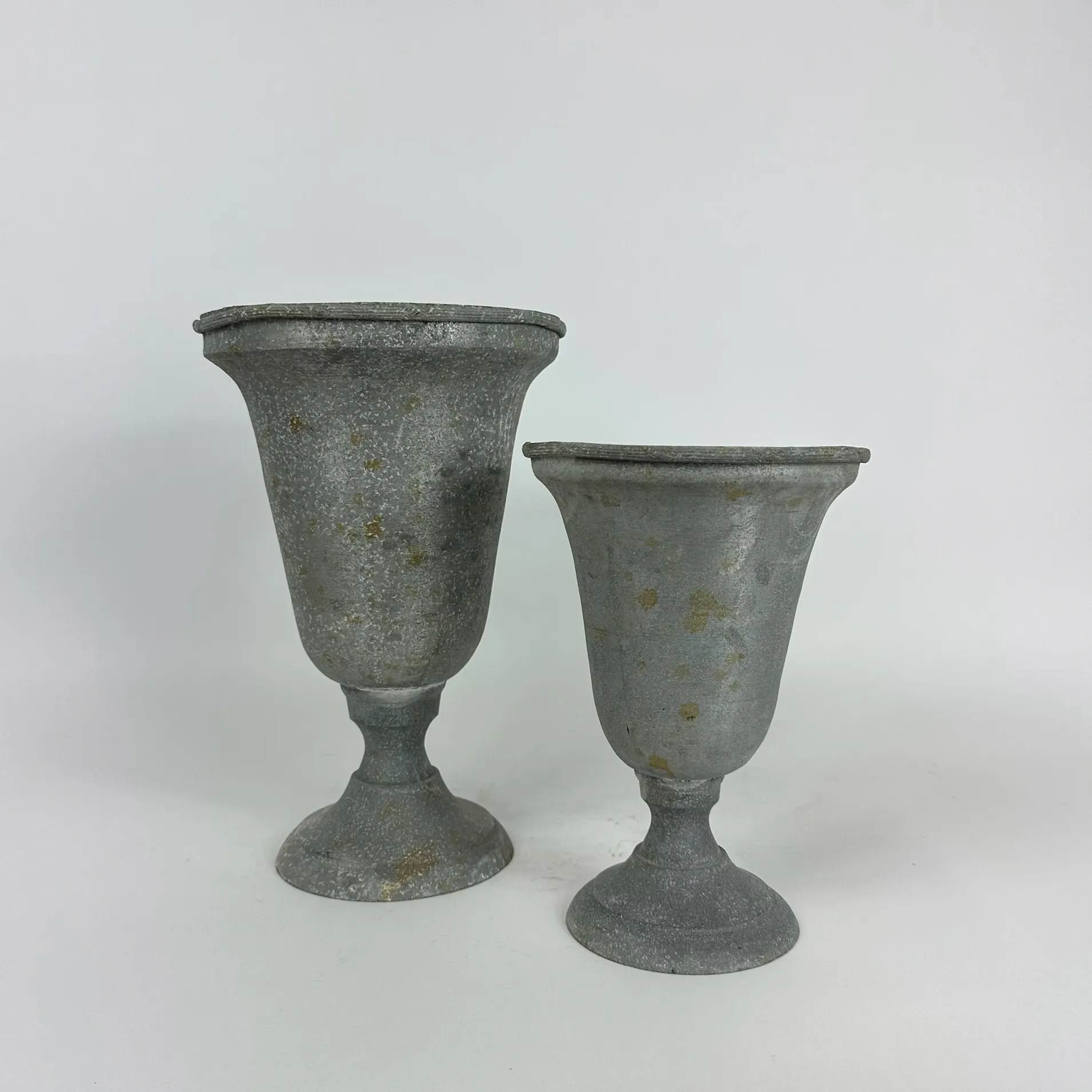 METAL GOBLET VASE