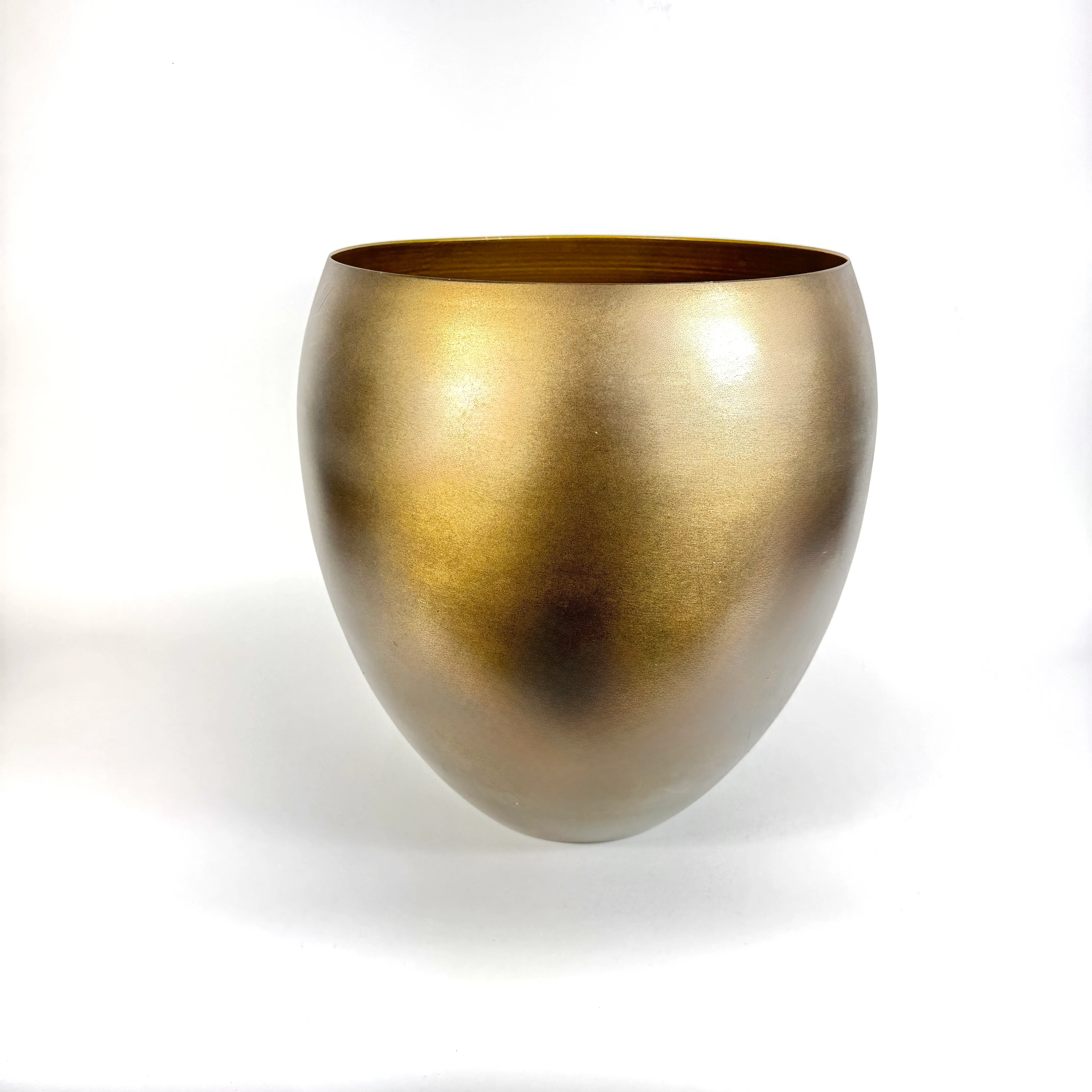 SPUN BRASS PLANTER TALL