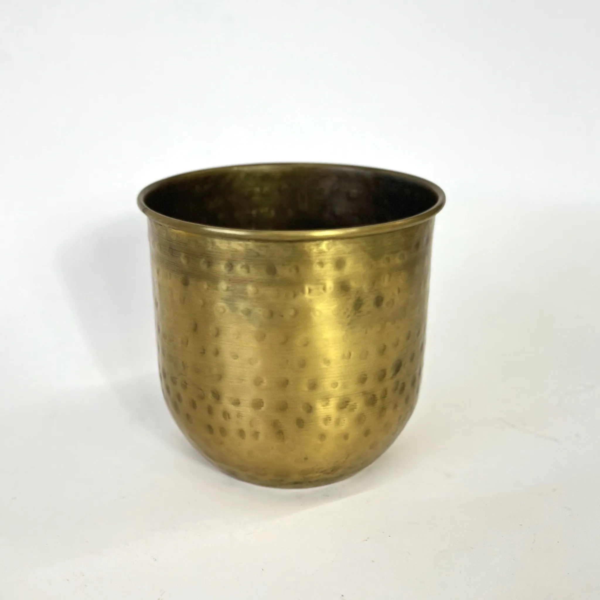HAMMERED BRASS VASE