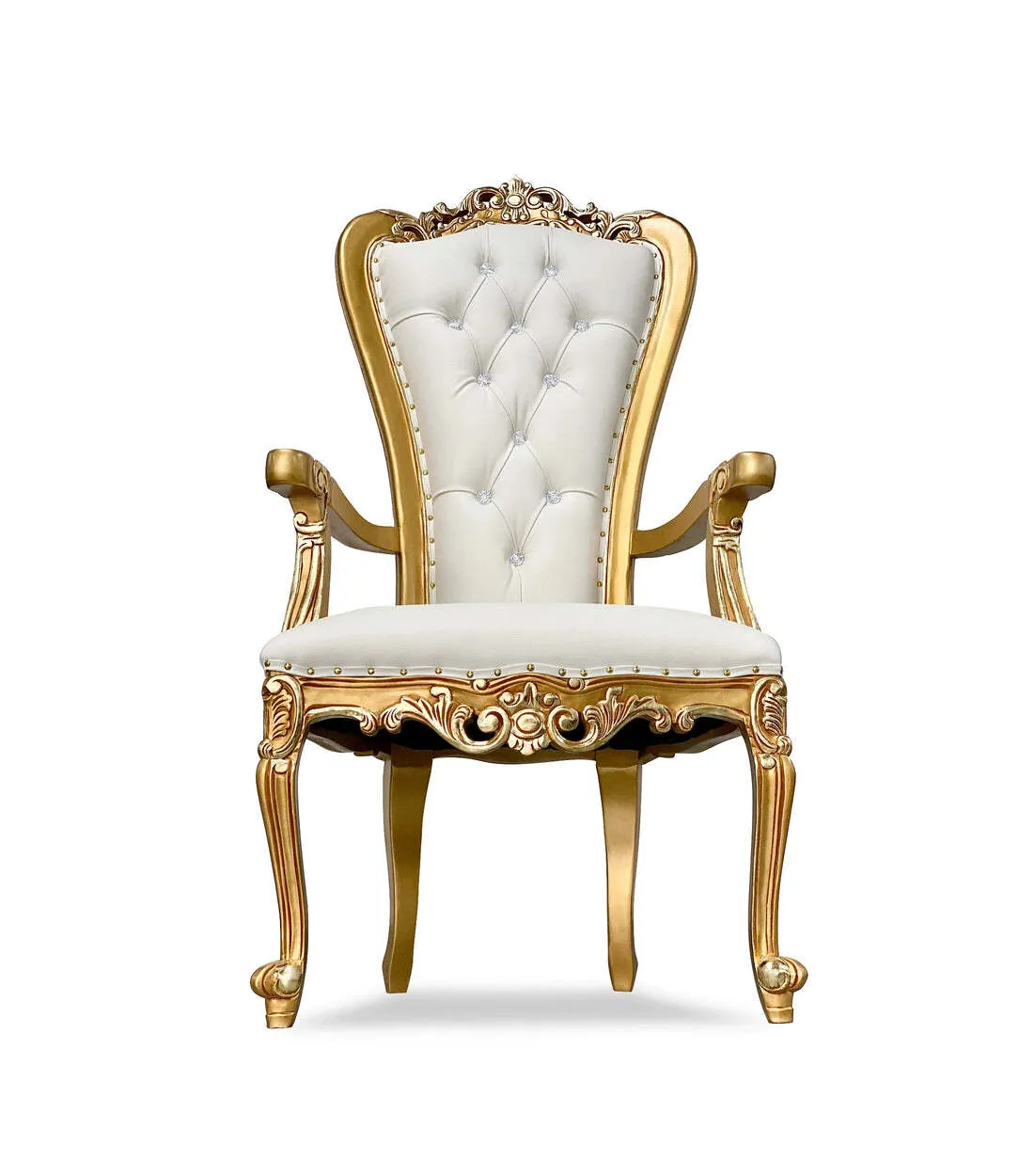 White and Gold Chair