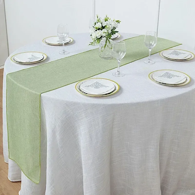 Polyester Table Runner - Sage Green