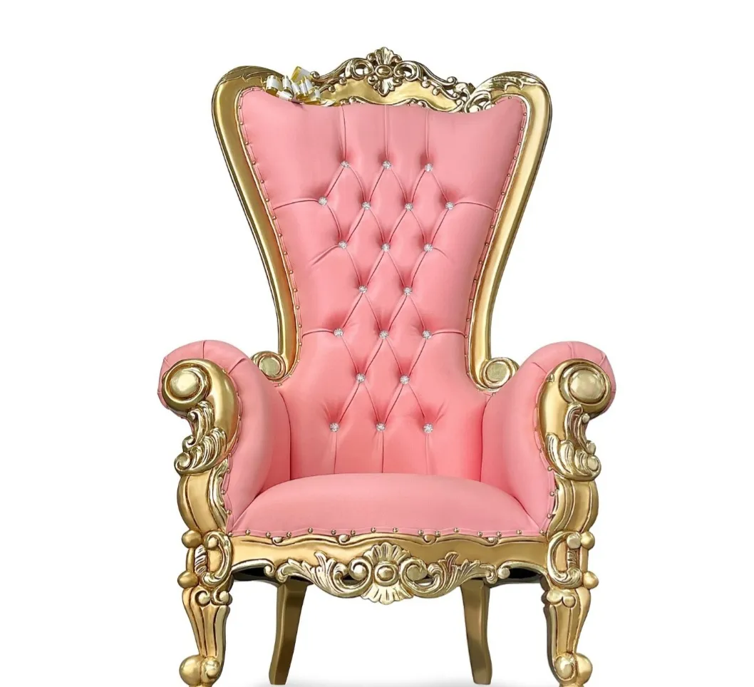 Pink and Gold Throne Chairs 