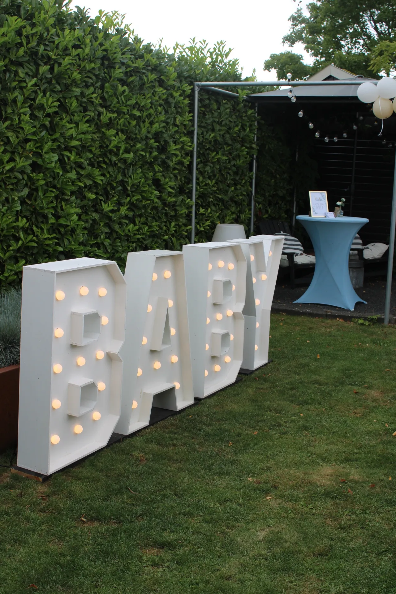 Verlichte letters en cijfers