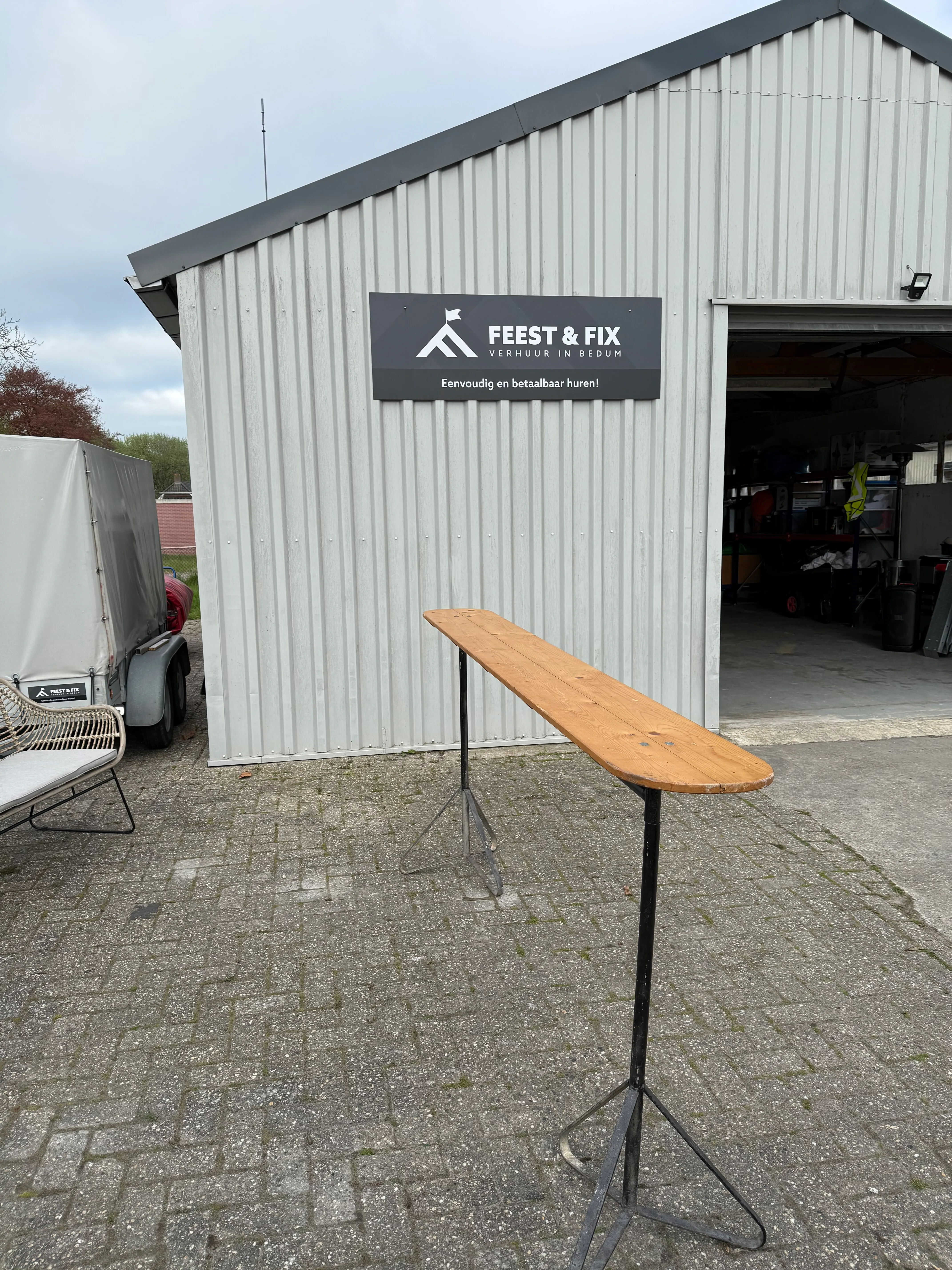 Sta biertafel 3 meter