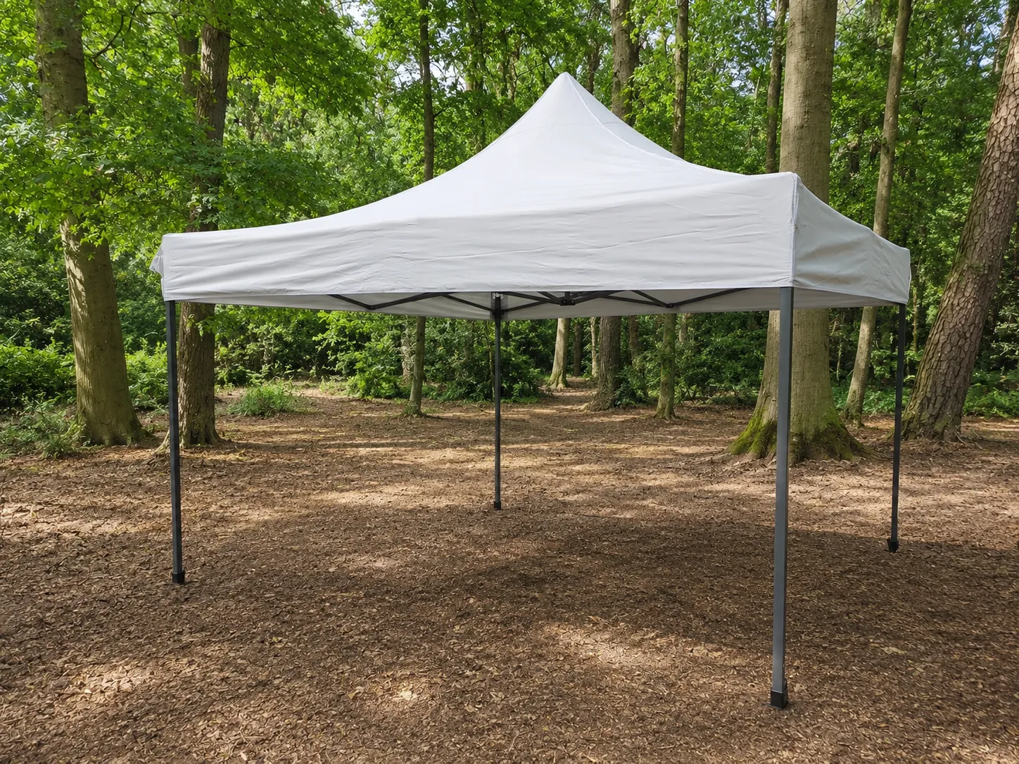 Easy up partytent met 2 zijwanden – 3x3 meter wit