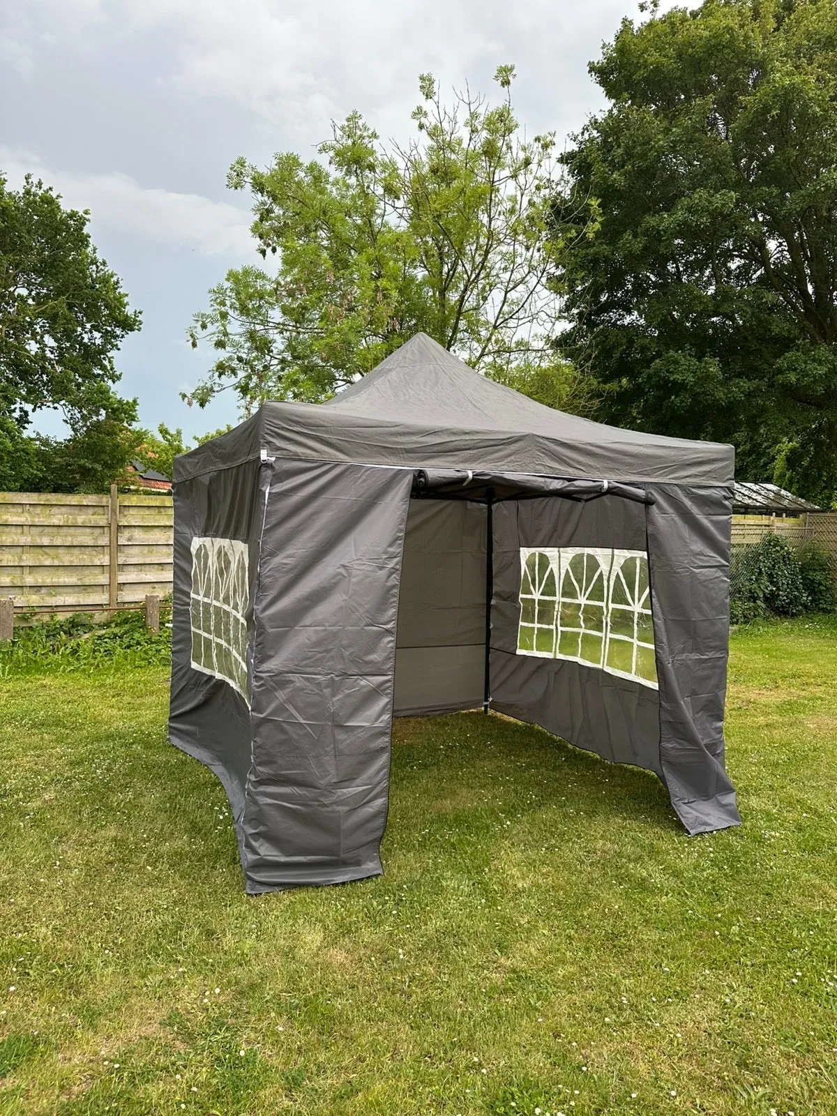 Easy up partytent – 3x3 meter antraciet