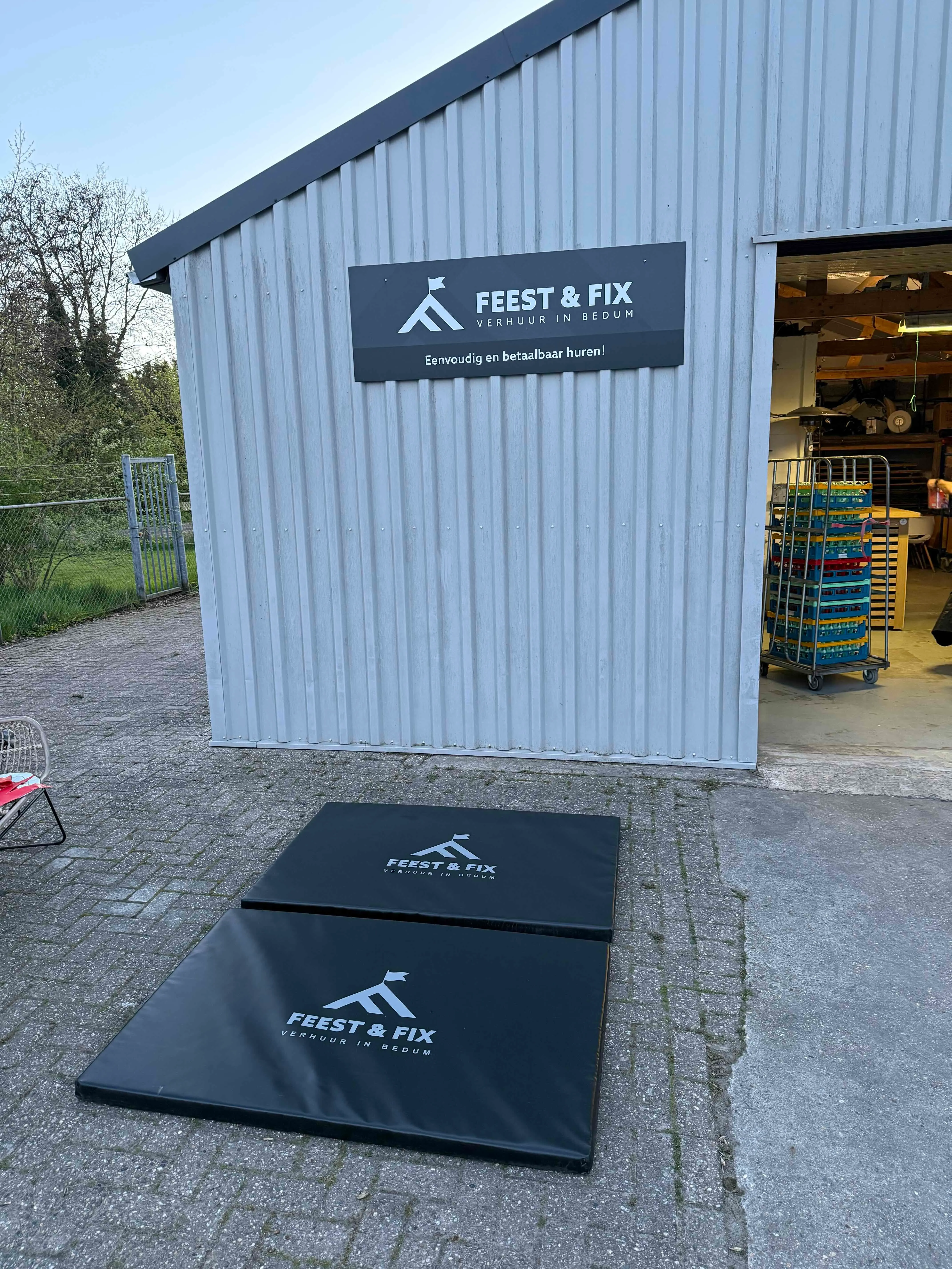 Valmat voor springkussen