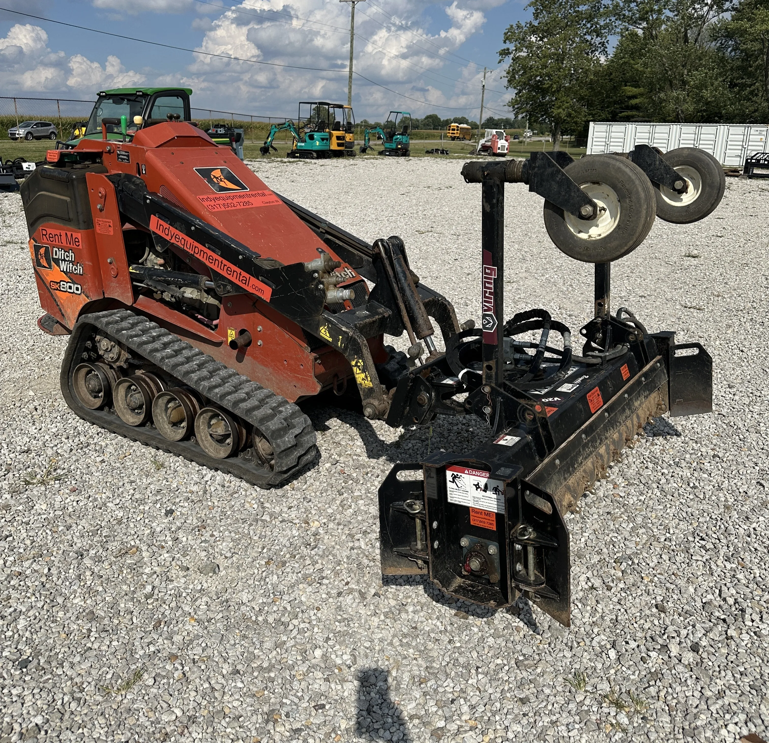 Mini Skid steer + Harley Rake