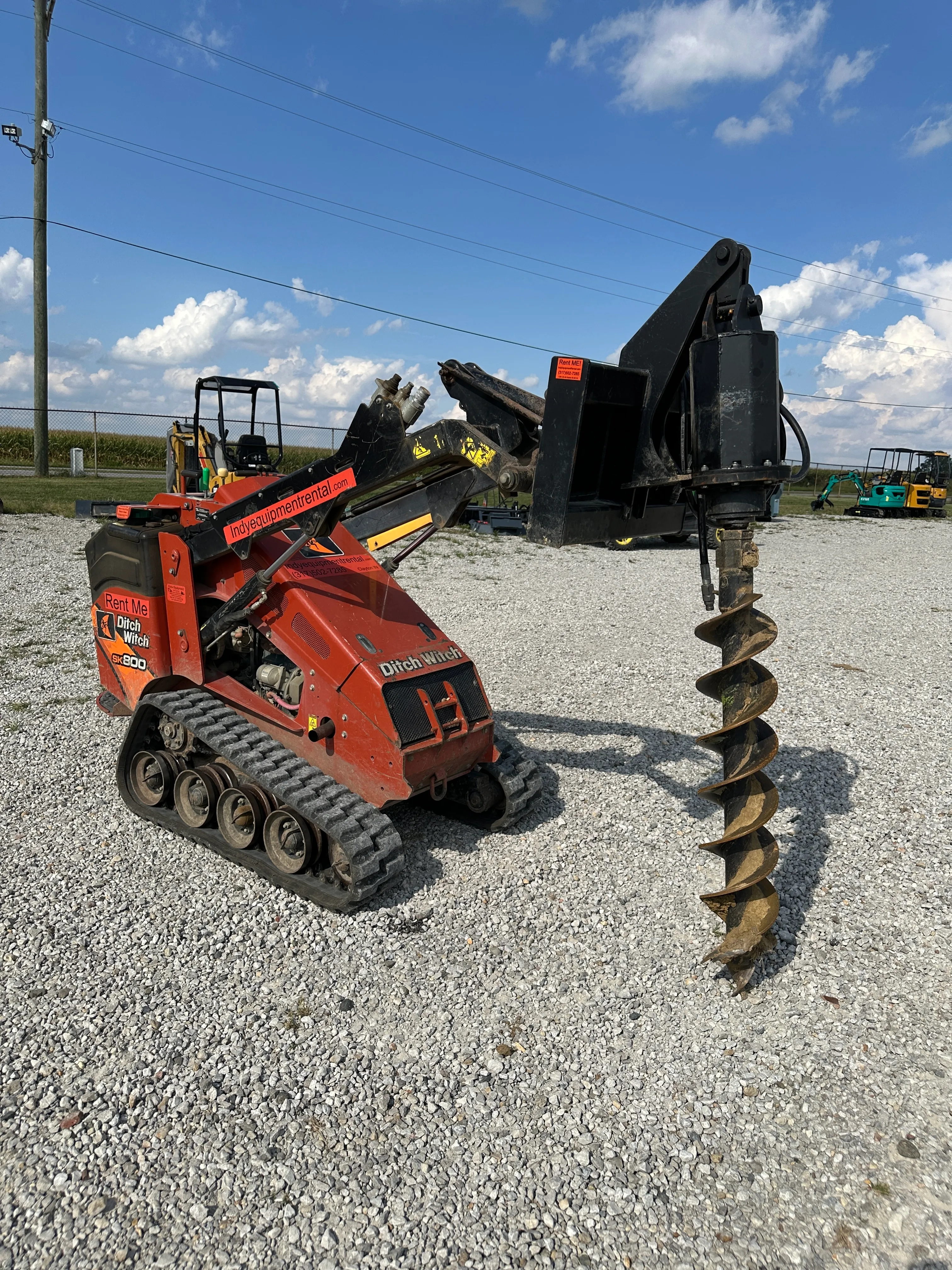 Mini Skid steer + Auger 