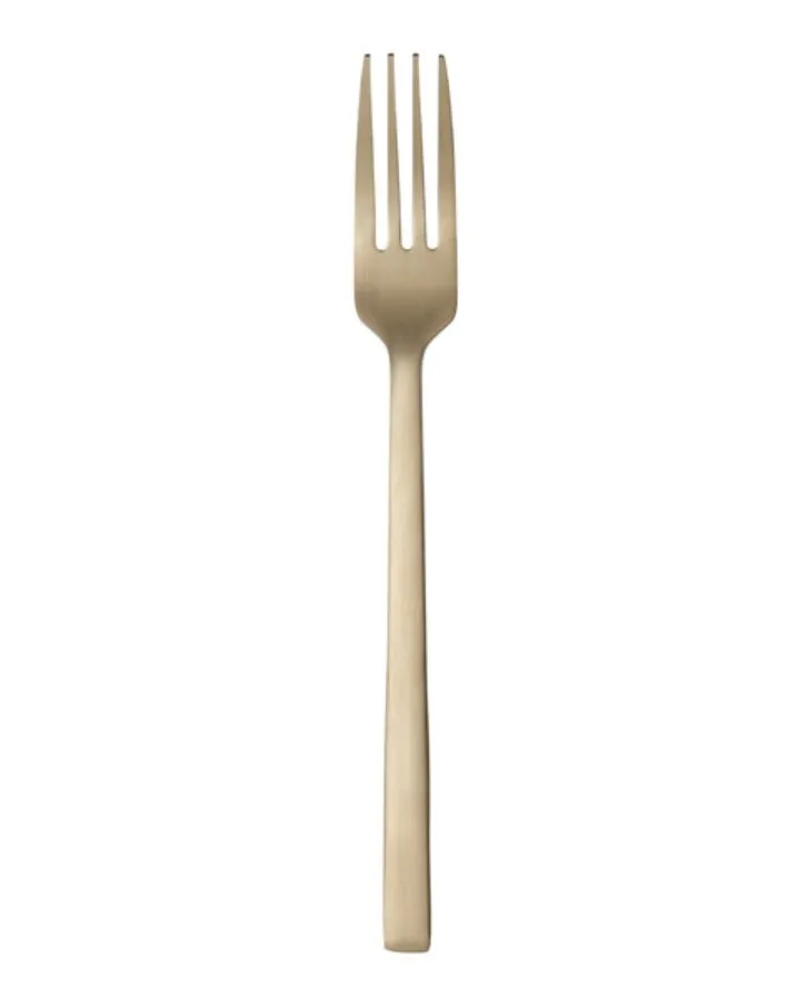 Matte Gold Salad/Dessert Fork