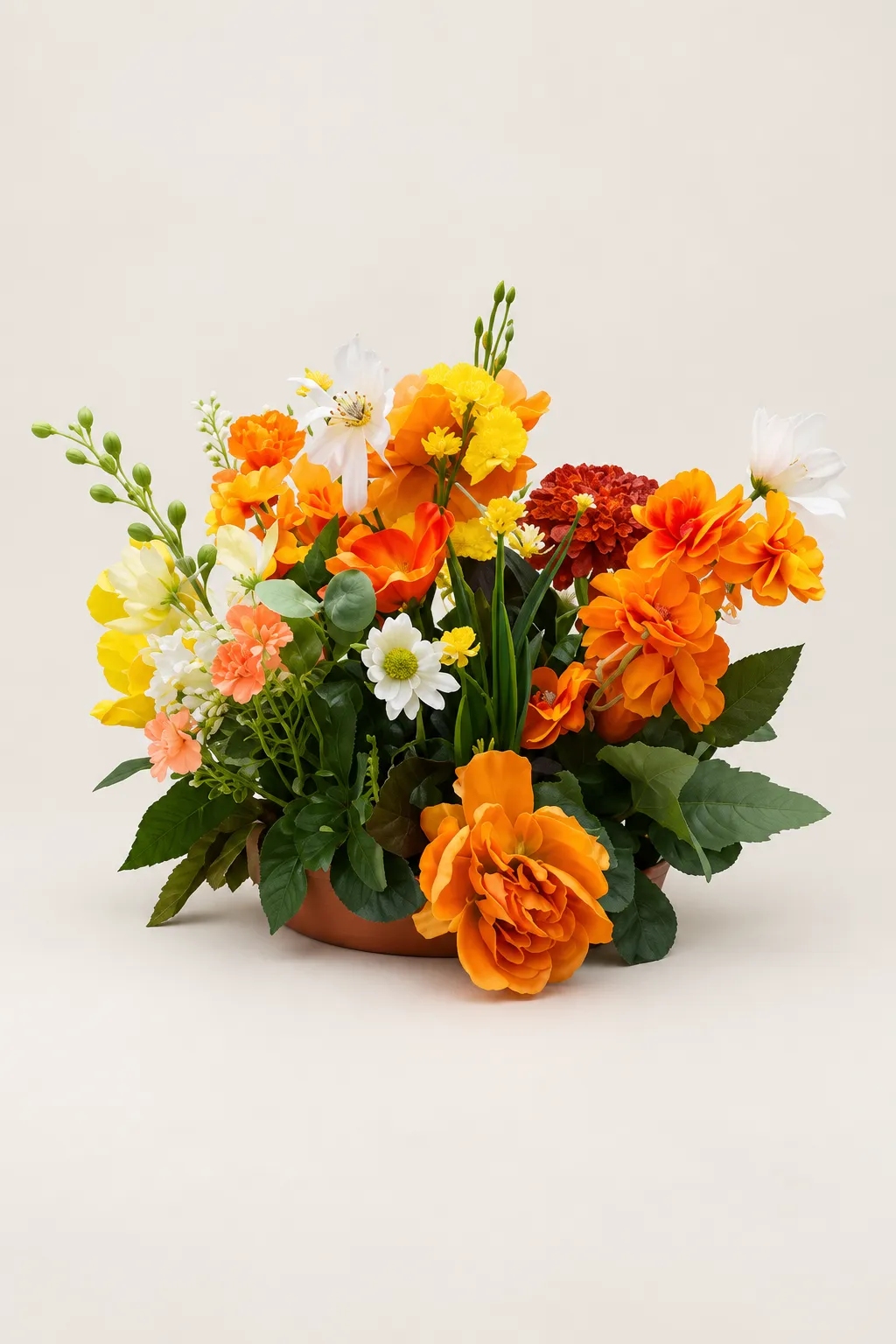 Citrus Bloom Medium Centerpiece (low profile)