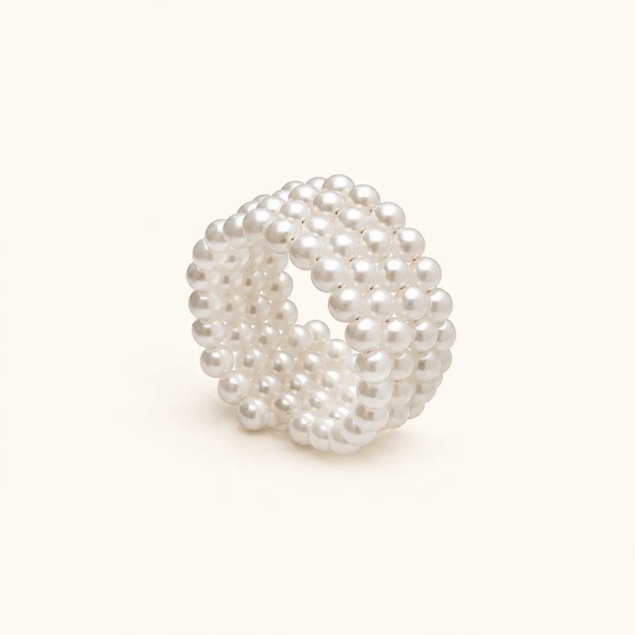 White Pearl Napkin Ring