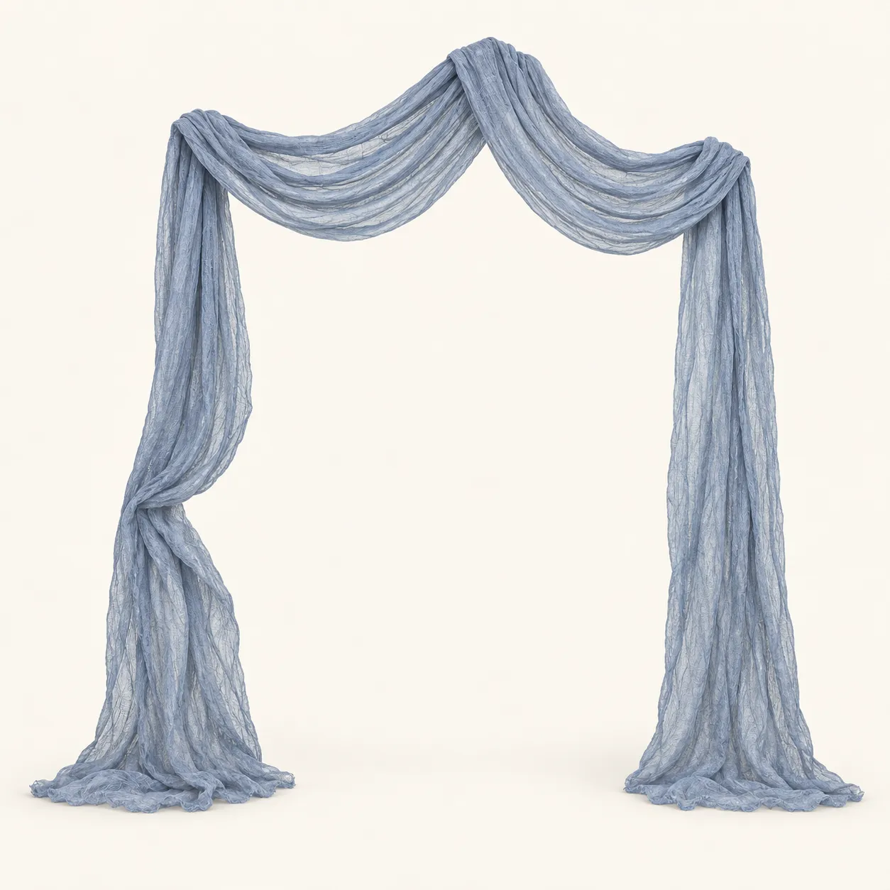 Dusty Blue Cheesecloth Drapery 20ft