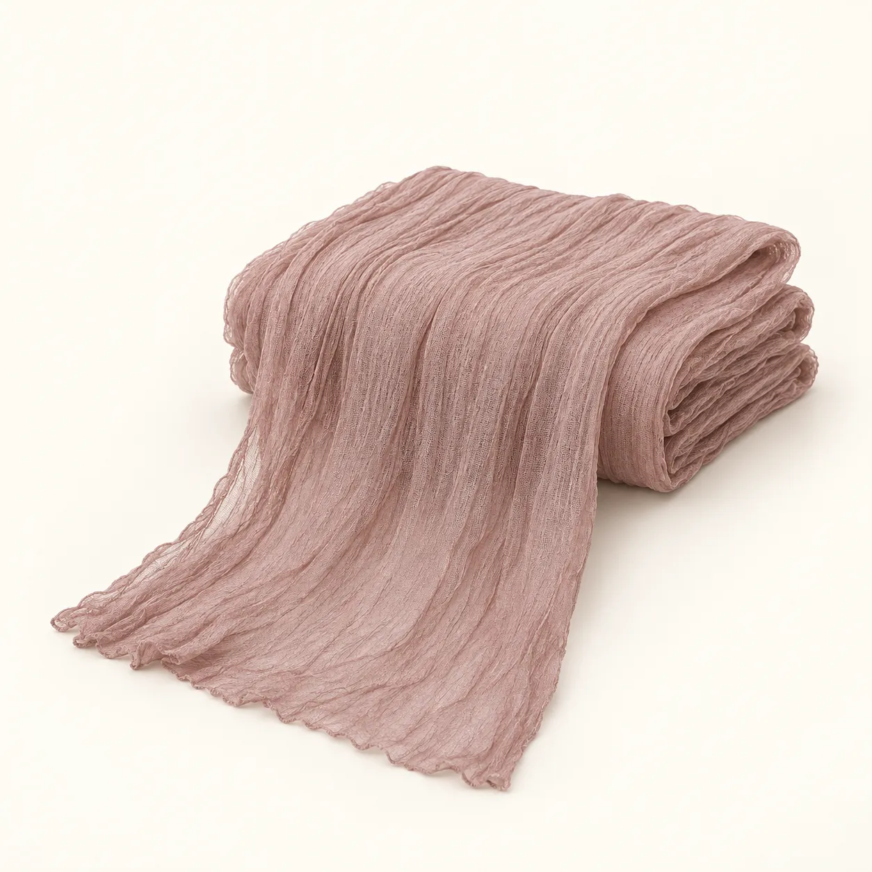 Dusty Rose Cheesecloth Runner 5ft