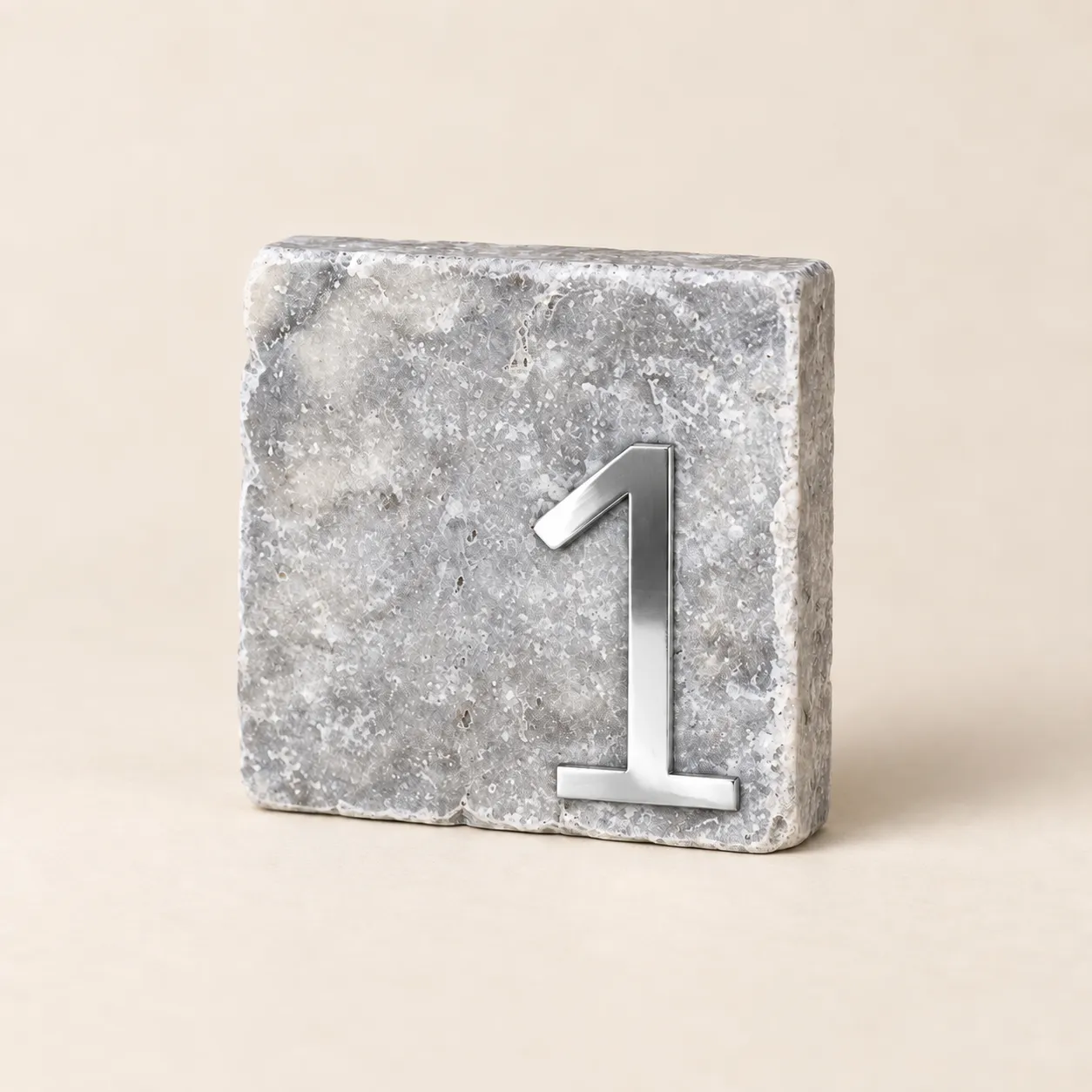 Gray Stone Table Number