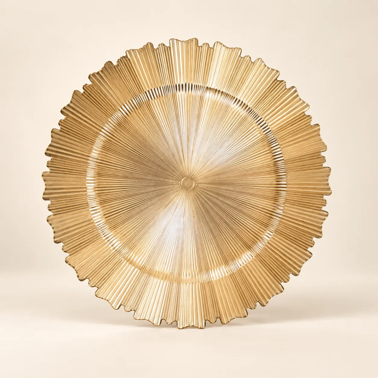 Gold Sunray Charger