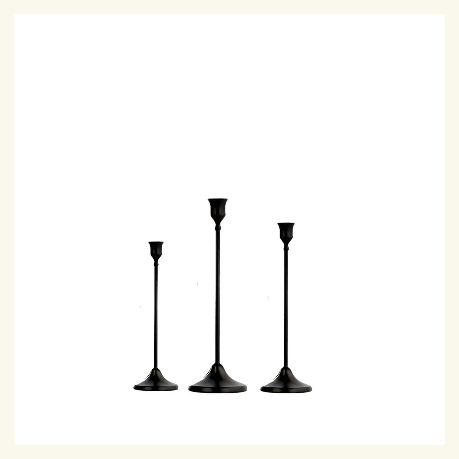 Modern Black Candlestick Holder