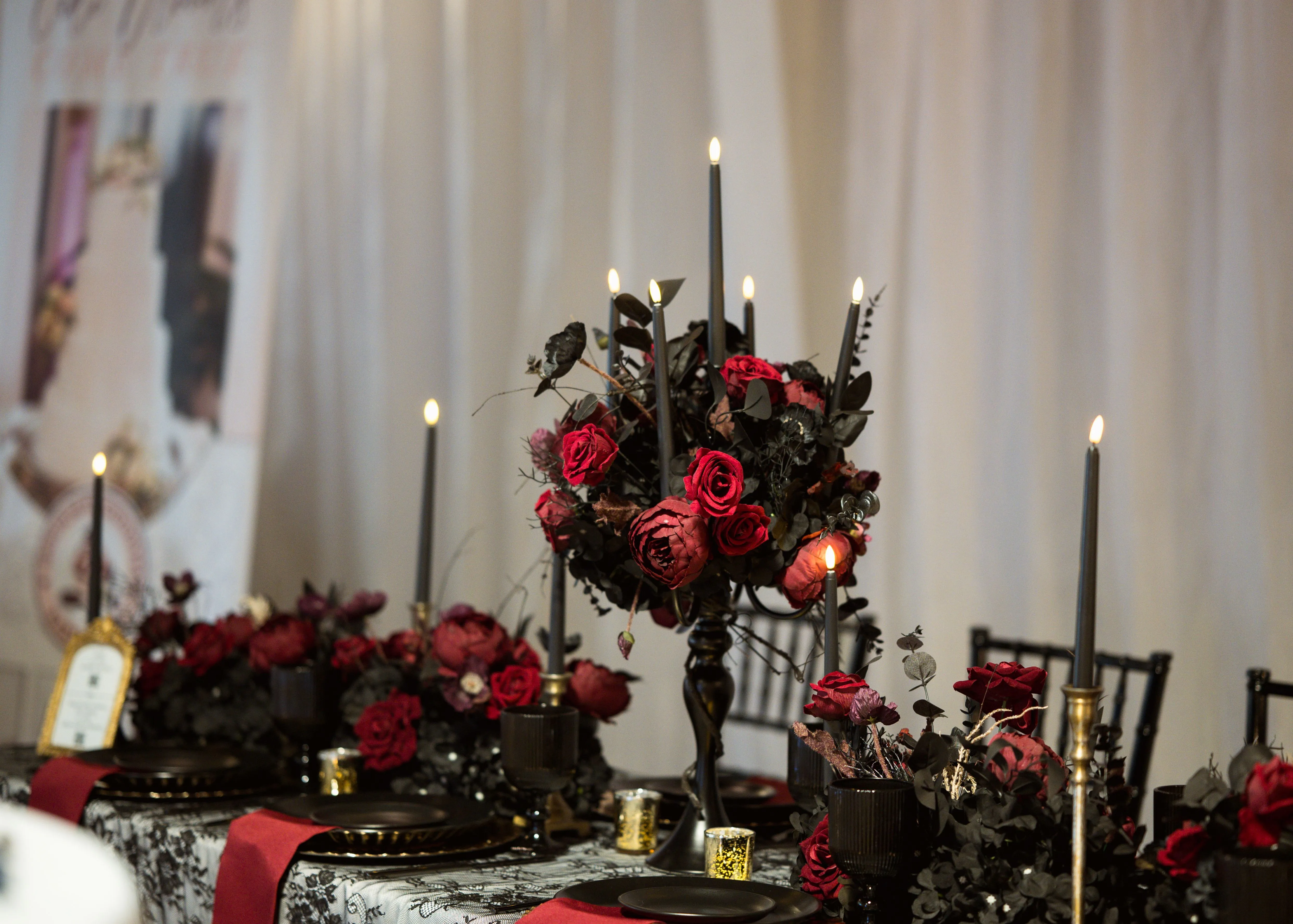 Midnight Romance Tablescape Collection