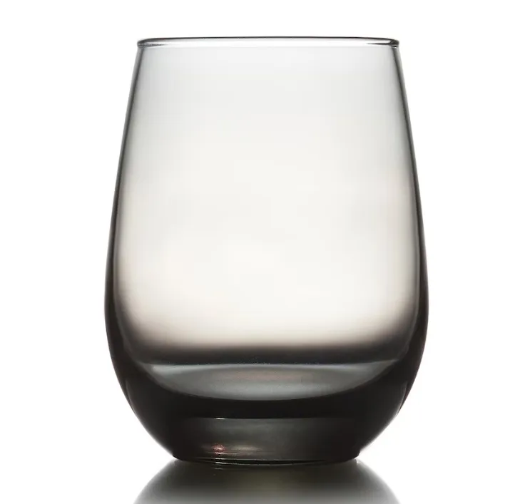 Smoked Gray Stemless Wine Glass