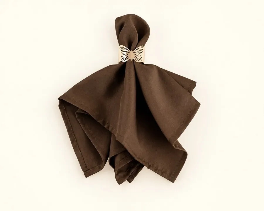 Chocolate Brown Polyester Napkin 17"x17"