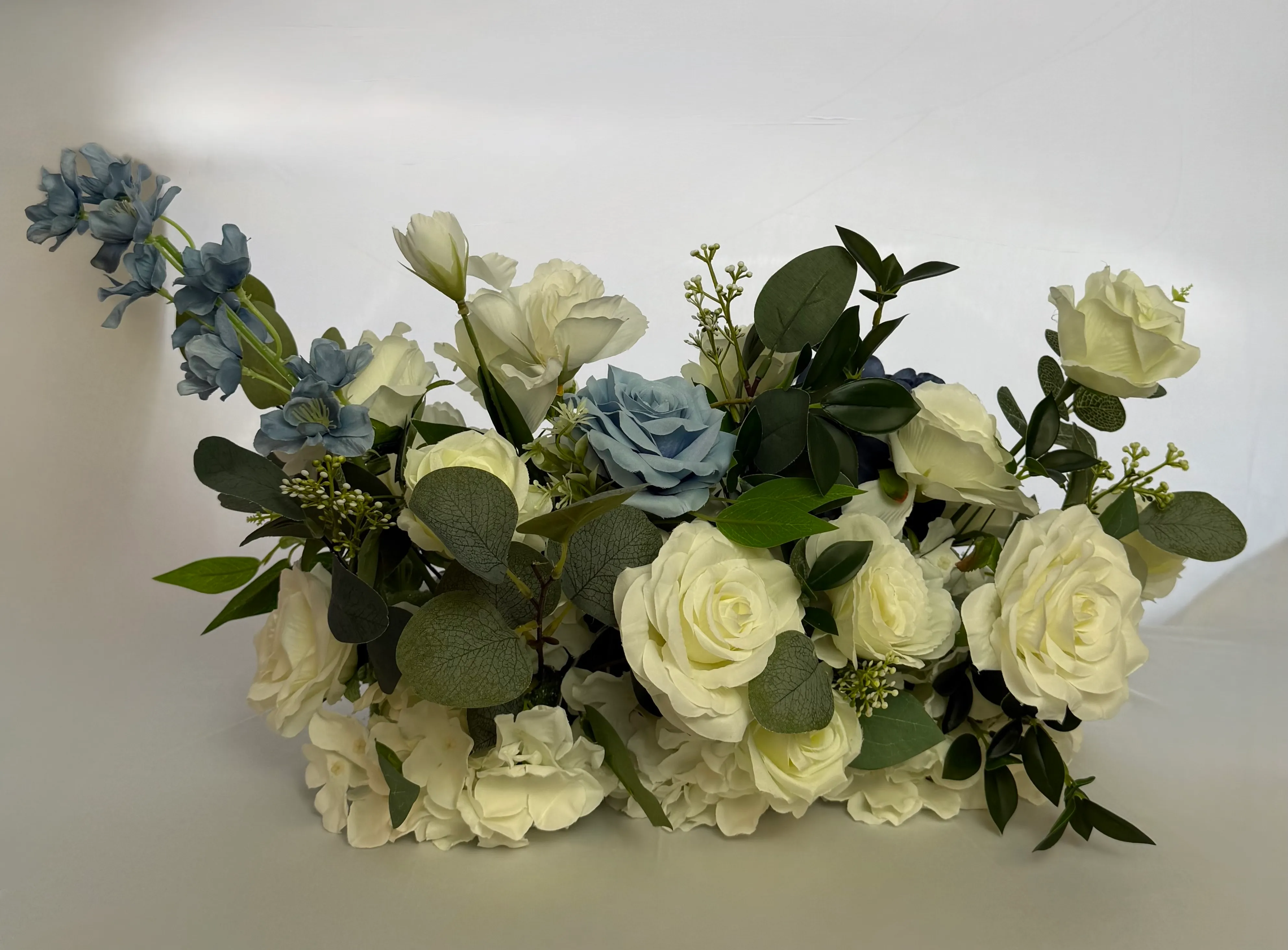 Something Blue Medium Floral Arrangement Centerpeice