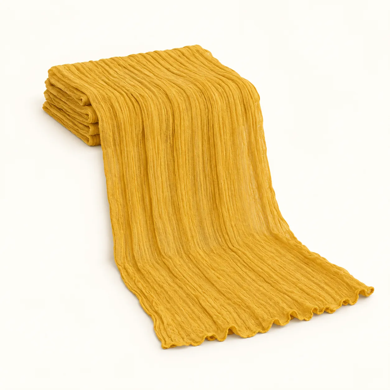 Mustard Yellow Cheesecloth Runner 5ft