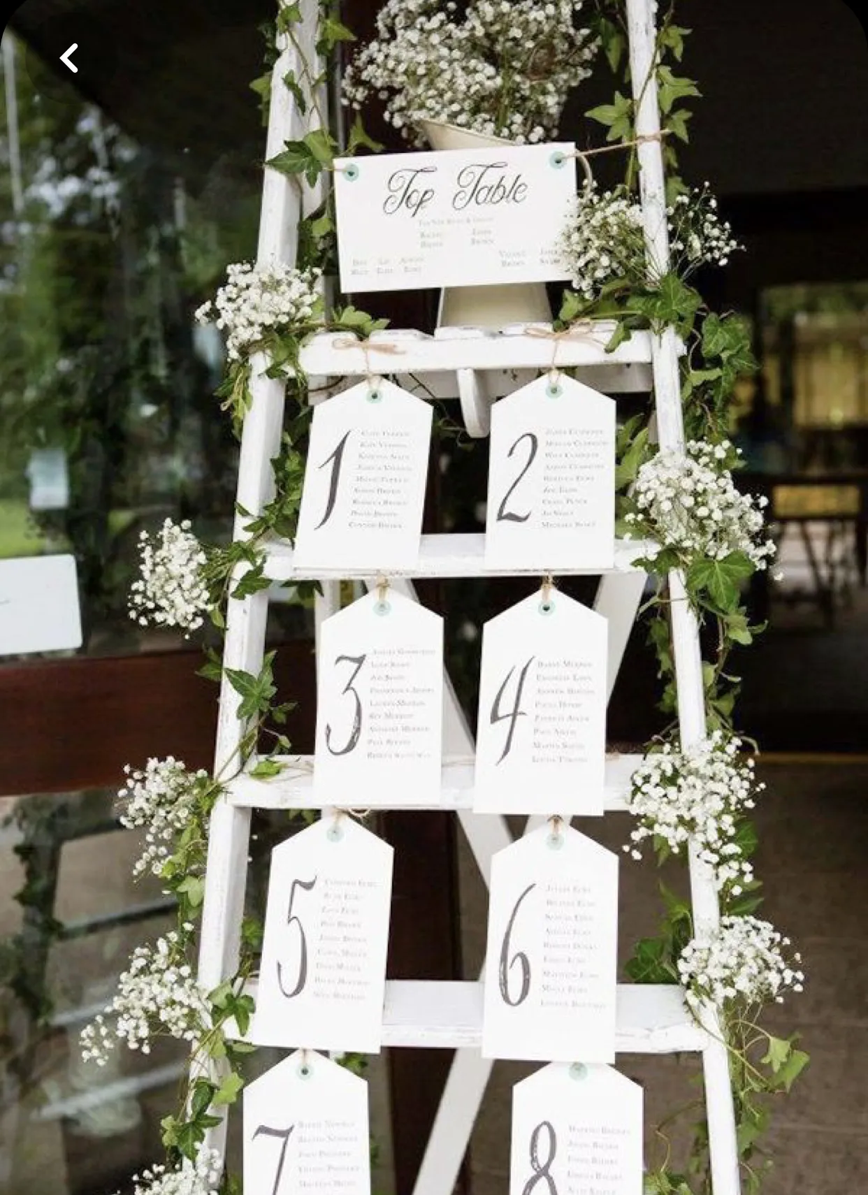 Ladder Seating Chart