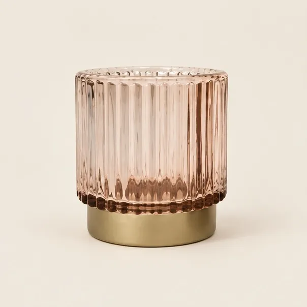 Dusty Pink Votive Candle Holder