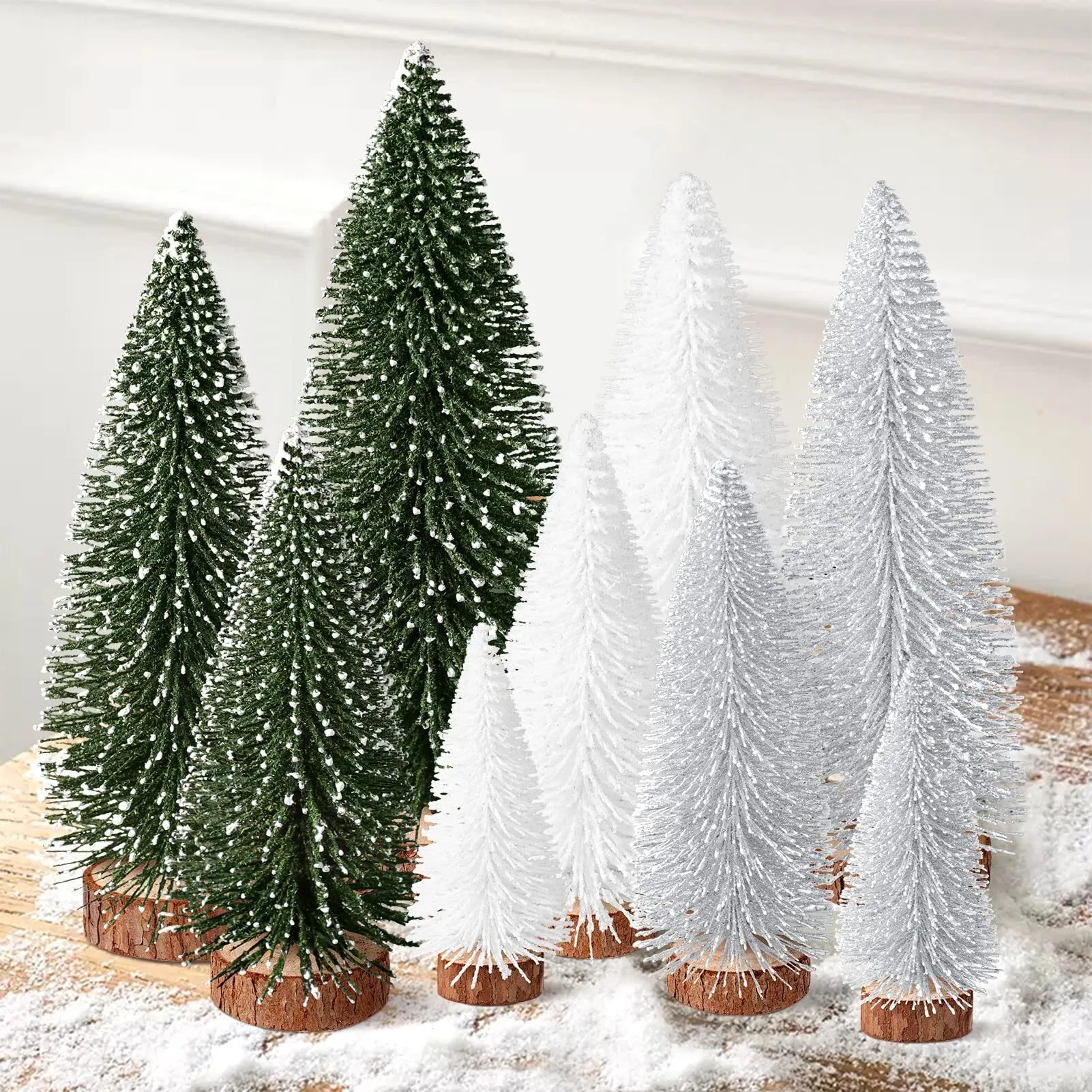 Bottle Brush Mini Christmas Trees