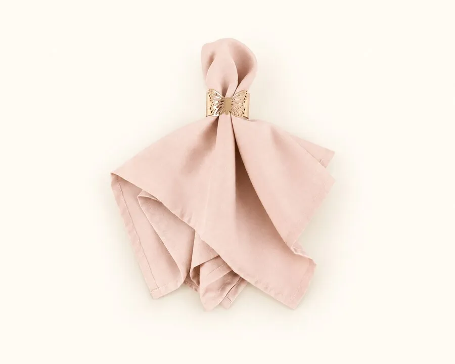 Blush Polyester Napkin 17"x17"