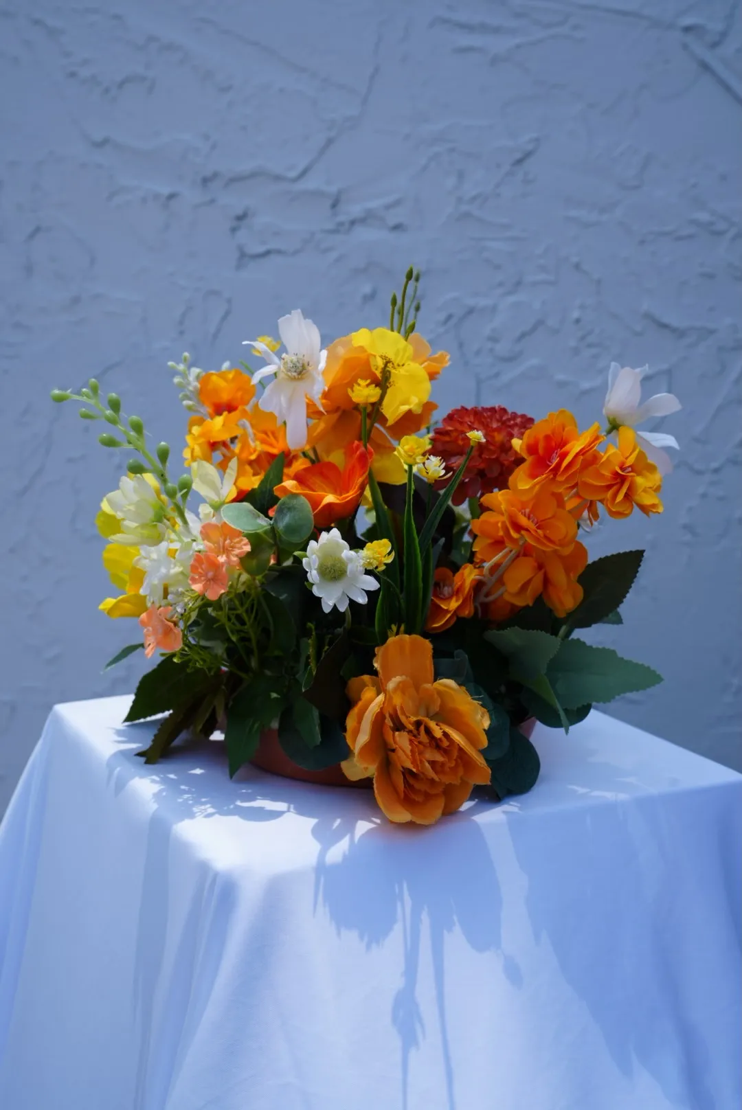 Citrus Bloom Medium Centerpiece (low profile)