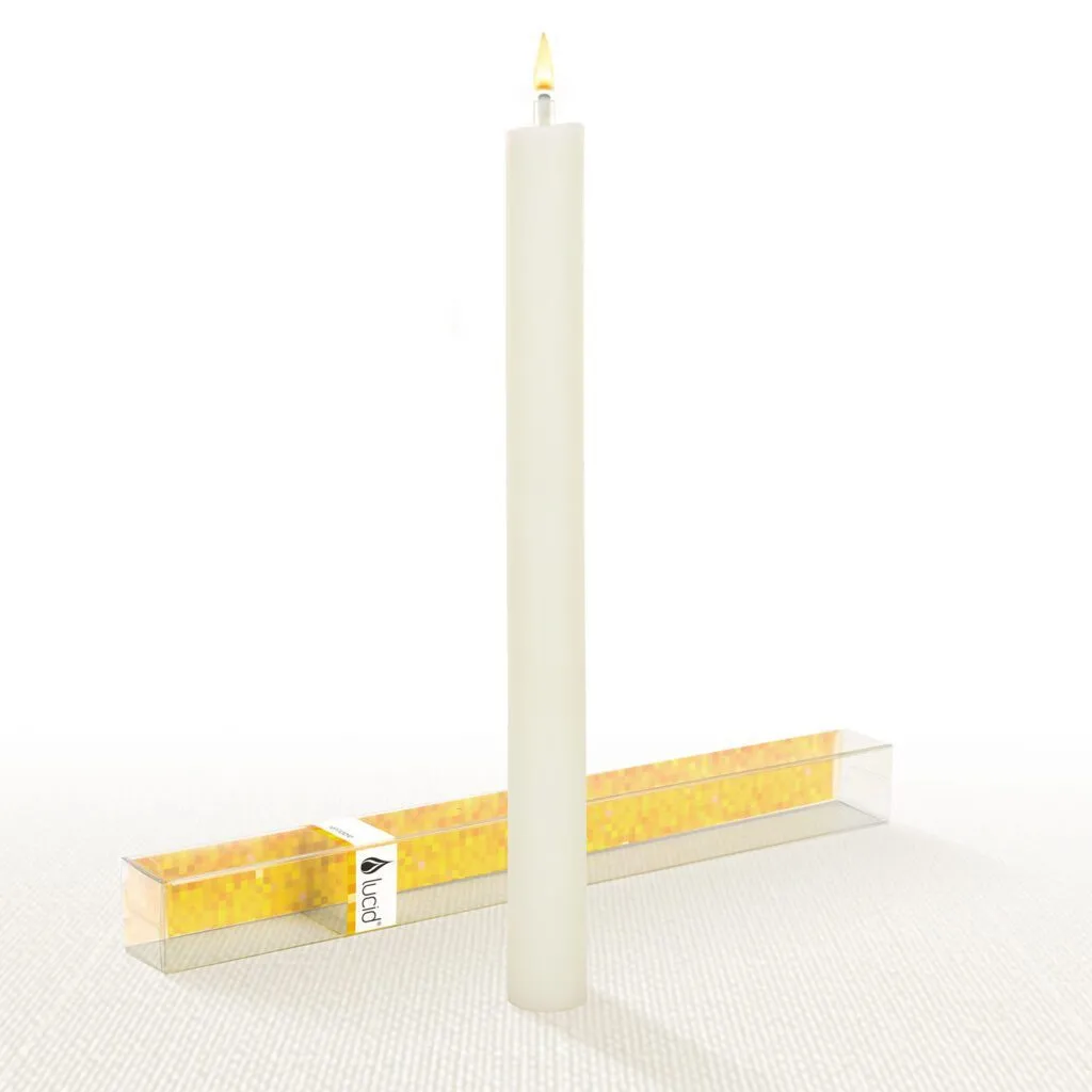 Natural Lucid Taper Candle 11"
