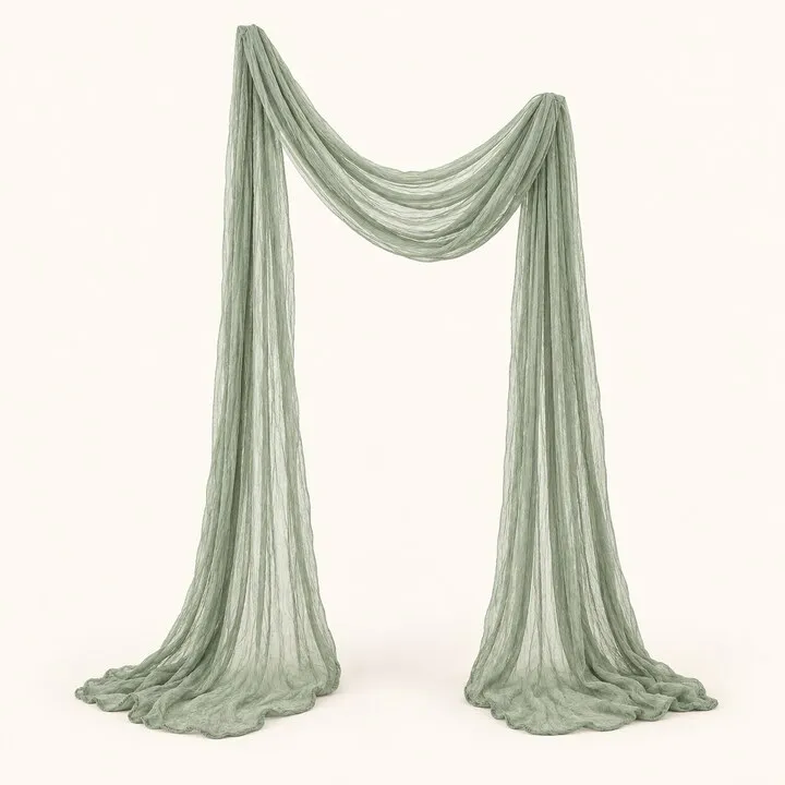 Sage Cheesecloth Drapery 20ft