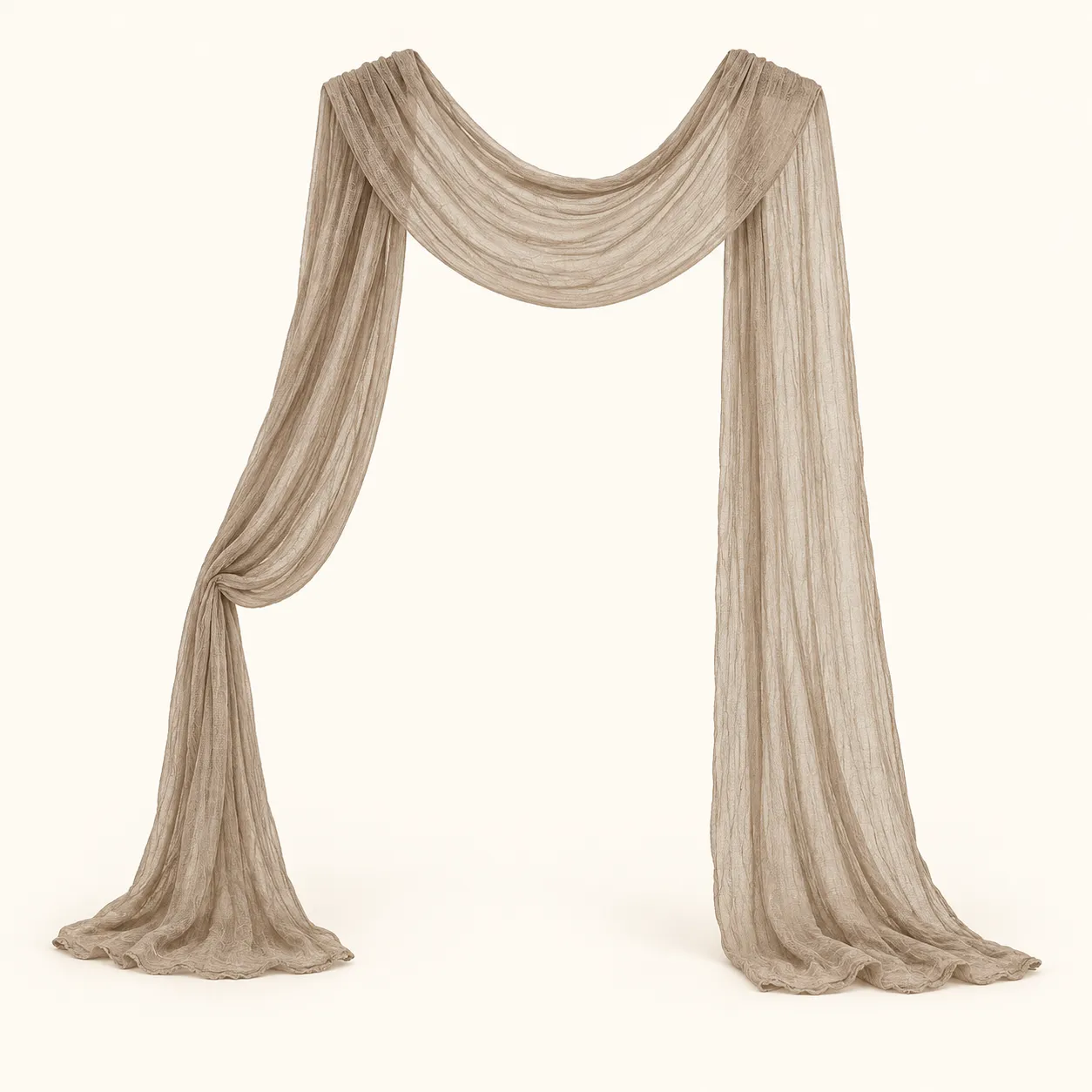 Natural Cheesecloth Drapery 20ft