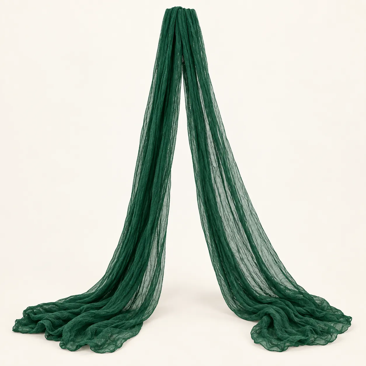 Emerald Cheesecloth Drapery 20ft