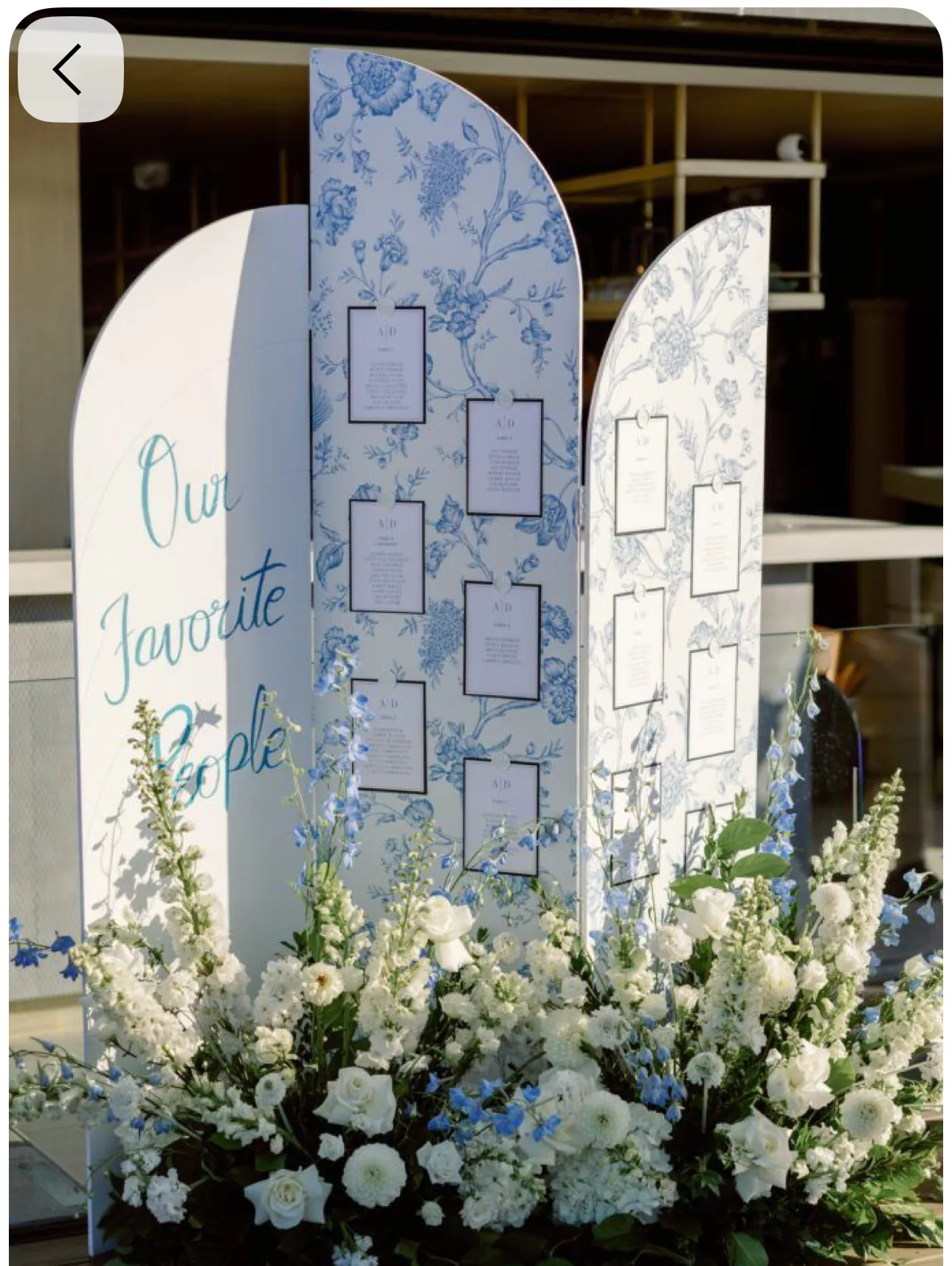 Trifold Seating Chart