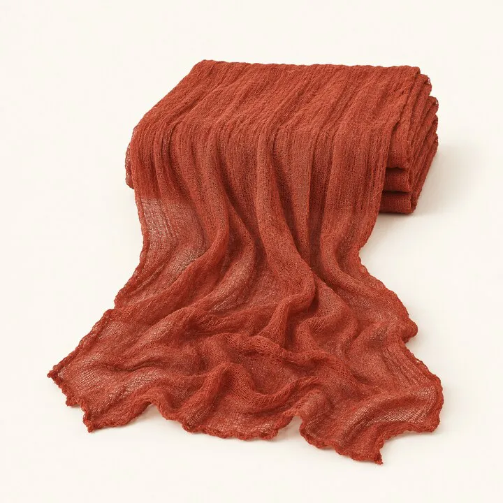 Rust Cheesecloth Runner 5ft
