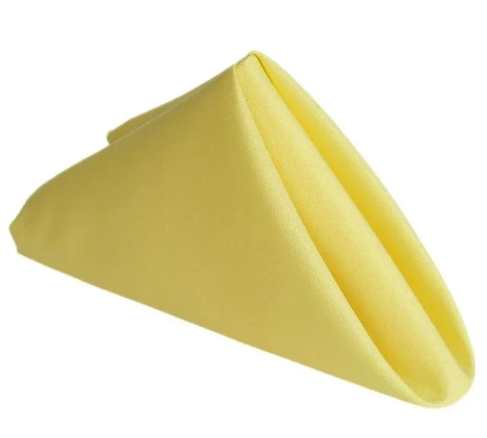 Yellow Polyester Napkin 17"x17"